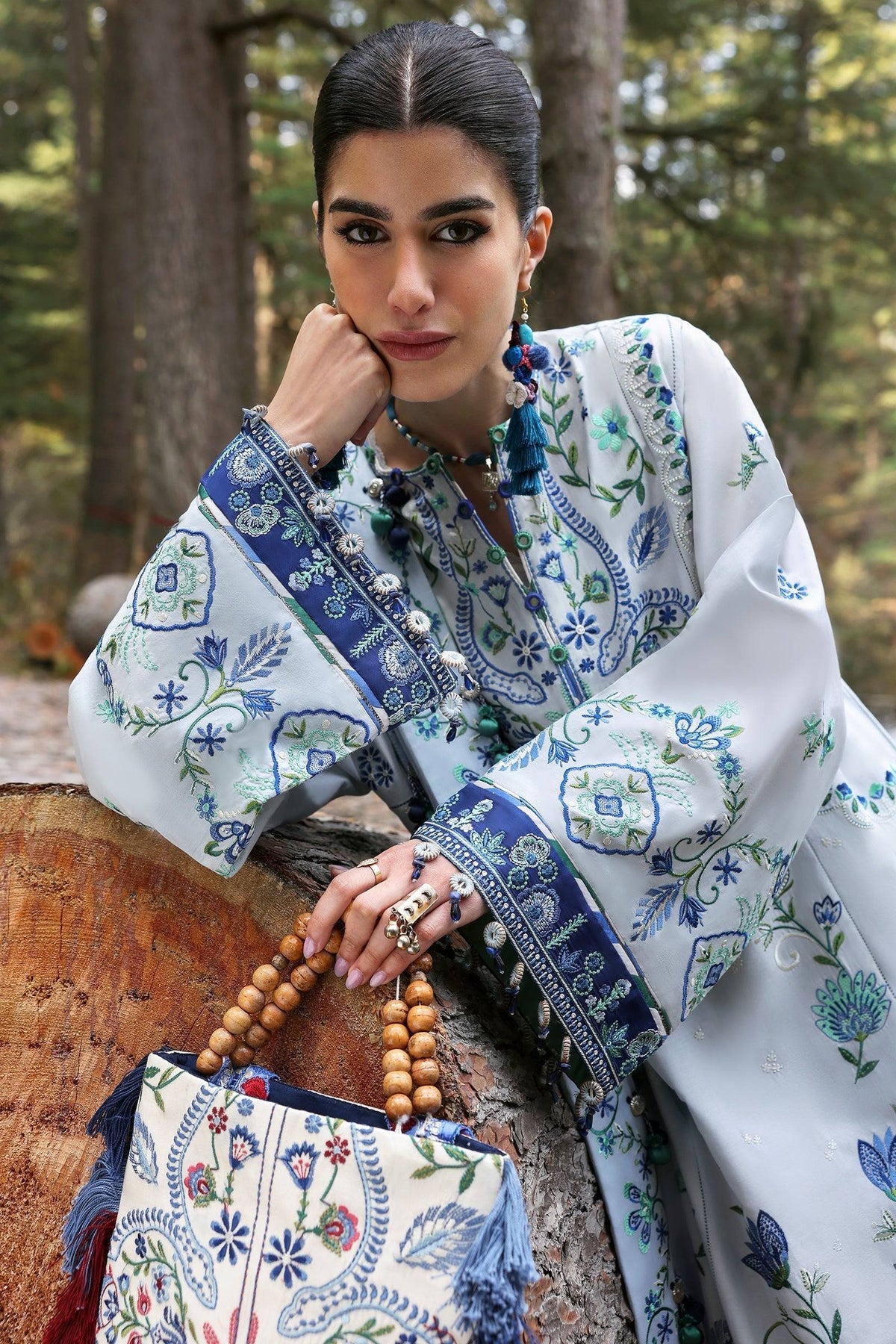 Zaha | Lawn 25 | KASHUR (ZL25-11 A) by Maria Faisal - Registered Vendor of : Zaha - type : Ladies Clothes - 100% original wedding dresses