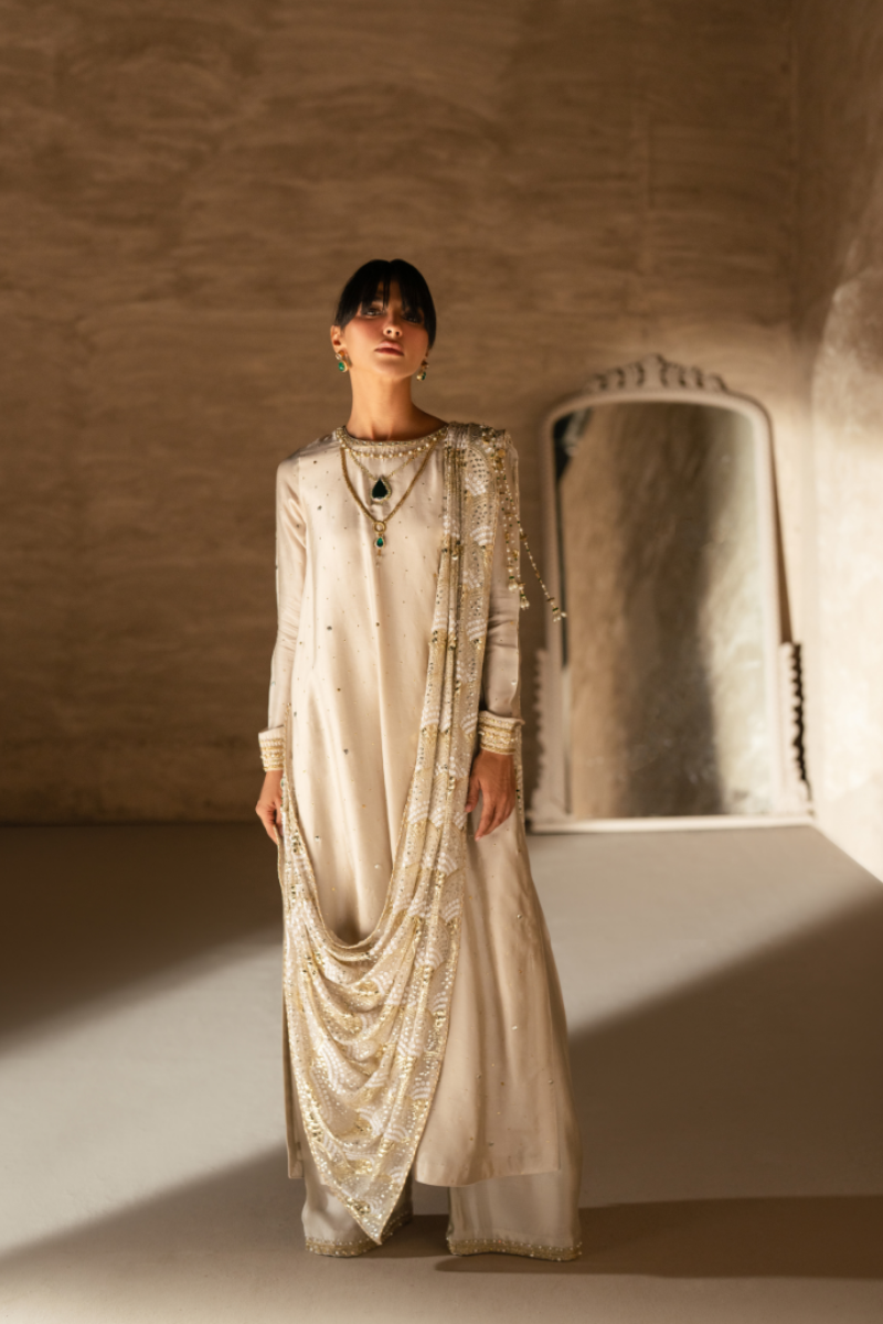 Sana Abbas | Zalea Formals | YASMINE - Formal Dress - available at Maria Faisal in UK and USA.