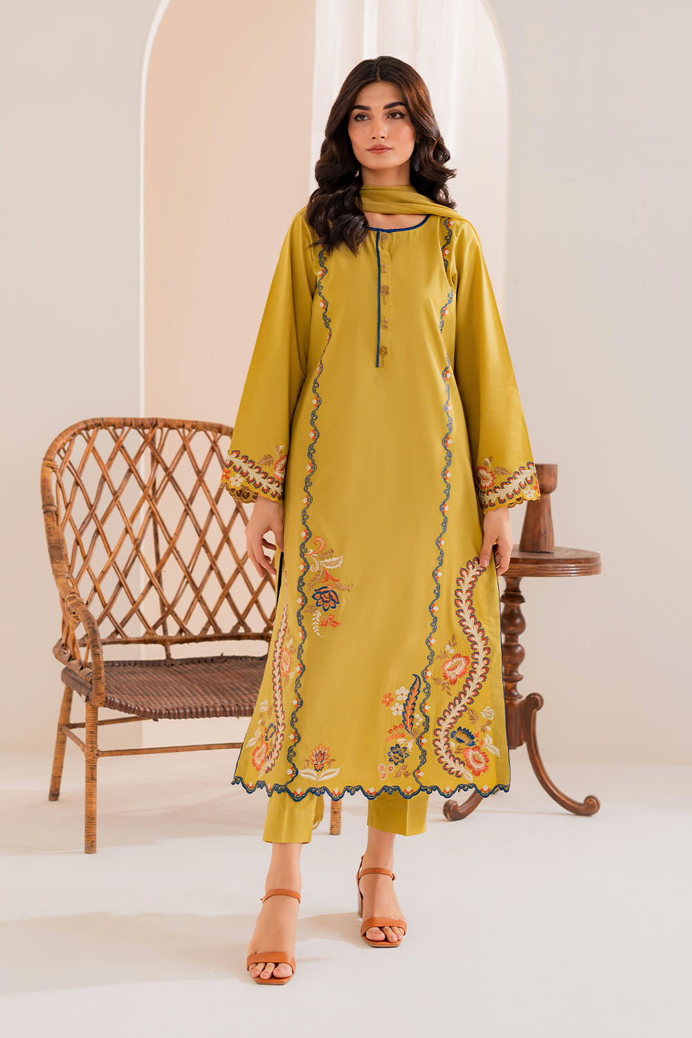 Vintage | Celine Luxe | Matcha - Ladies Clothes - Maria Faisal