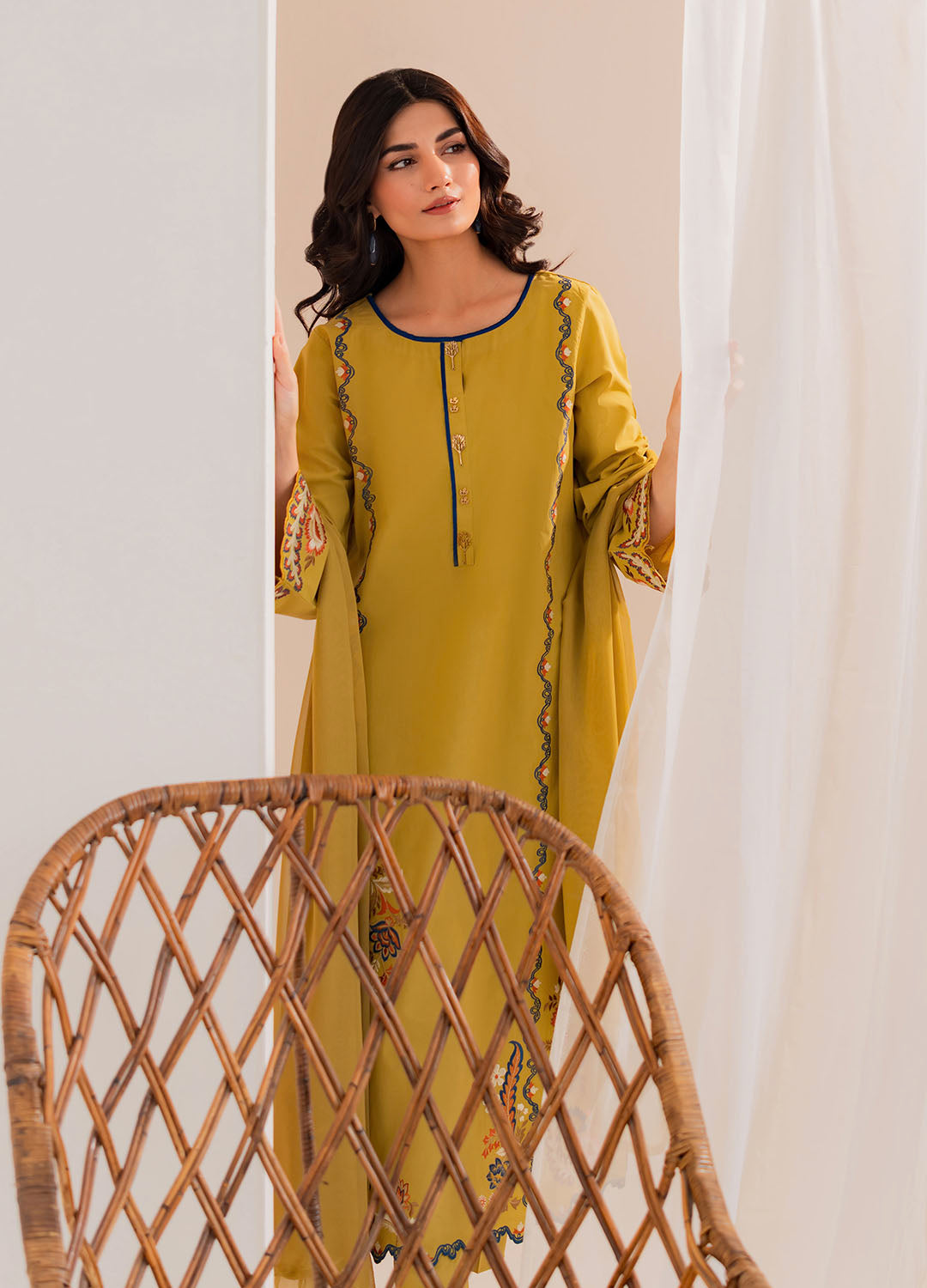 Vintage | Celine Luxe | Matcha - Ladies Clothes - Maria Faisal