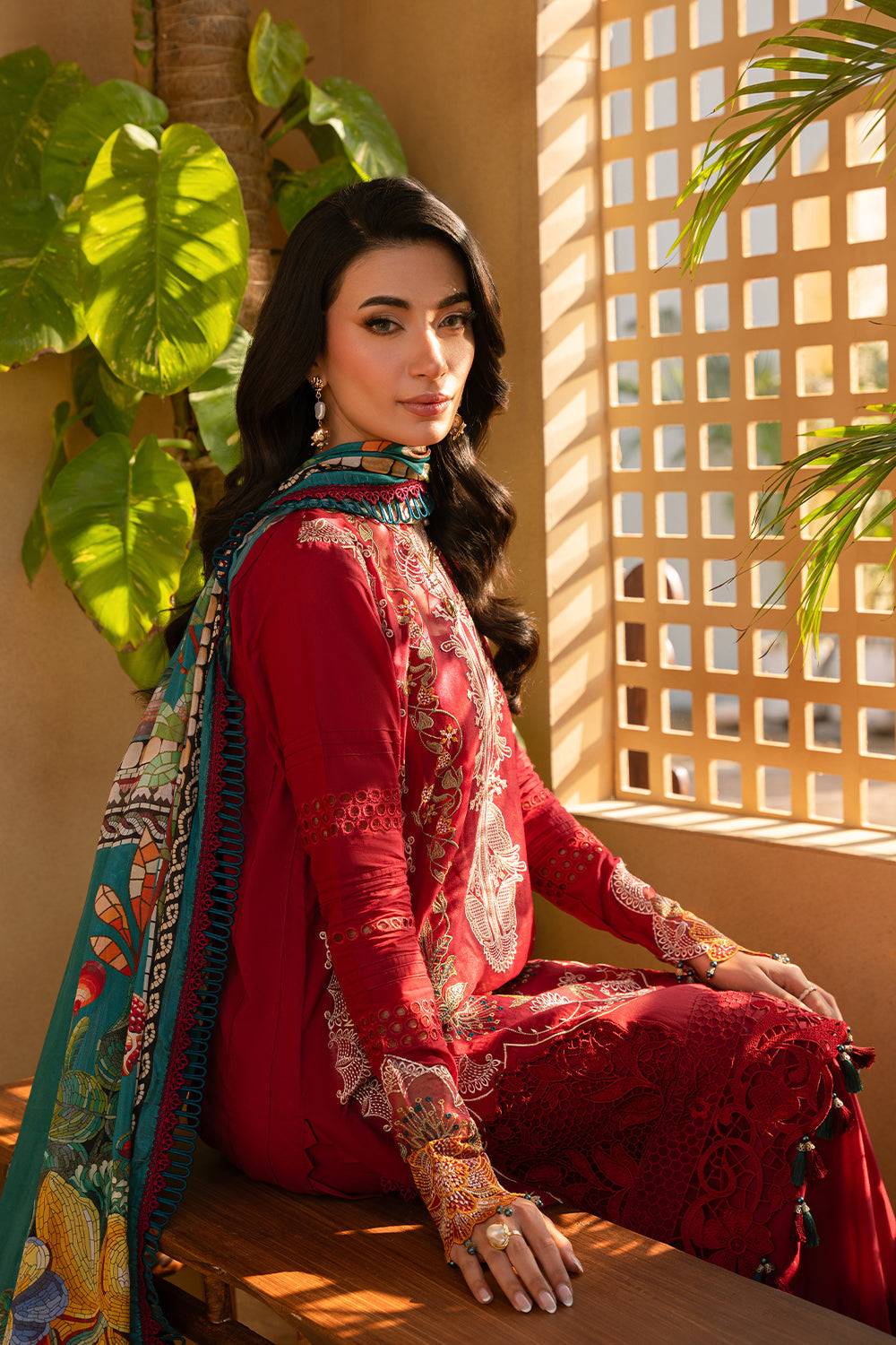 Saira Rizwan | Luxury Lawn 25 | MANON-SRL25-02 by Maria Faisal - Registered Vendor of : Saira Rizwan - type : Ladies Clothes - 100% original wedding dresses