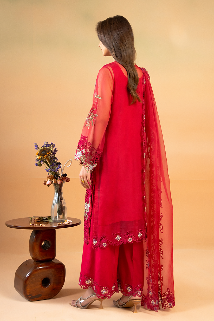 Saad Shaikh | Cutwork 26 | Victoria - Luxury Dress - available at Maria Faisal in UK and USA.