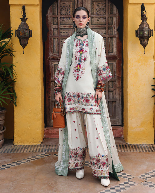 Mushq | Nuvera Rawsilk | Vivienne Rose - Luxury Dress - available at Maria Faisal in UK and USA.