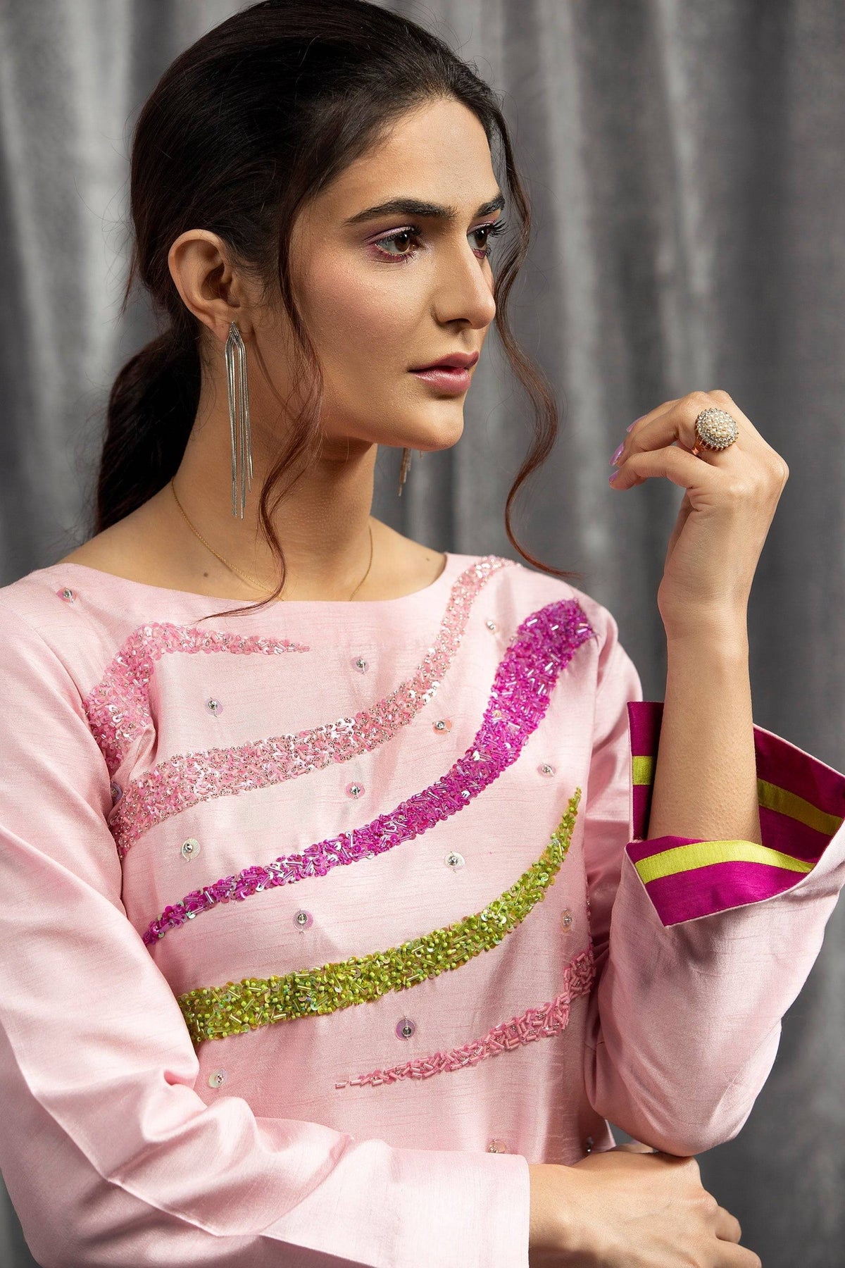 Hana | Viridity Ready to Wear | Curvy Candy-VRT-007 by Maria Faisal - Registered Vendor of : Hana - type : Ladies Clothes - 100% original wedding dresses