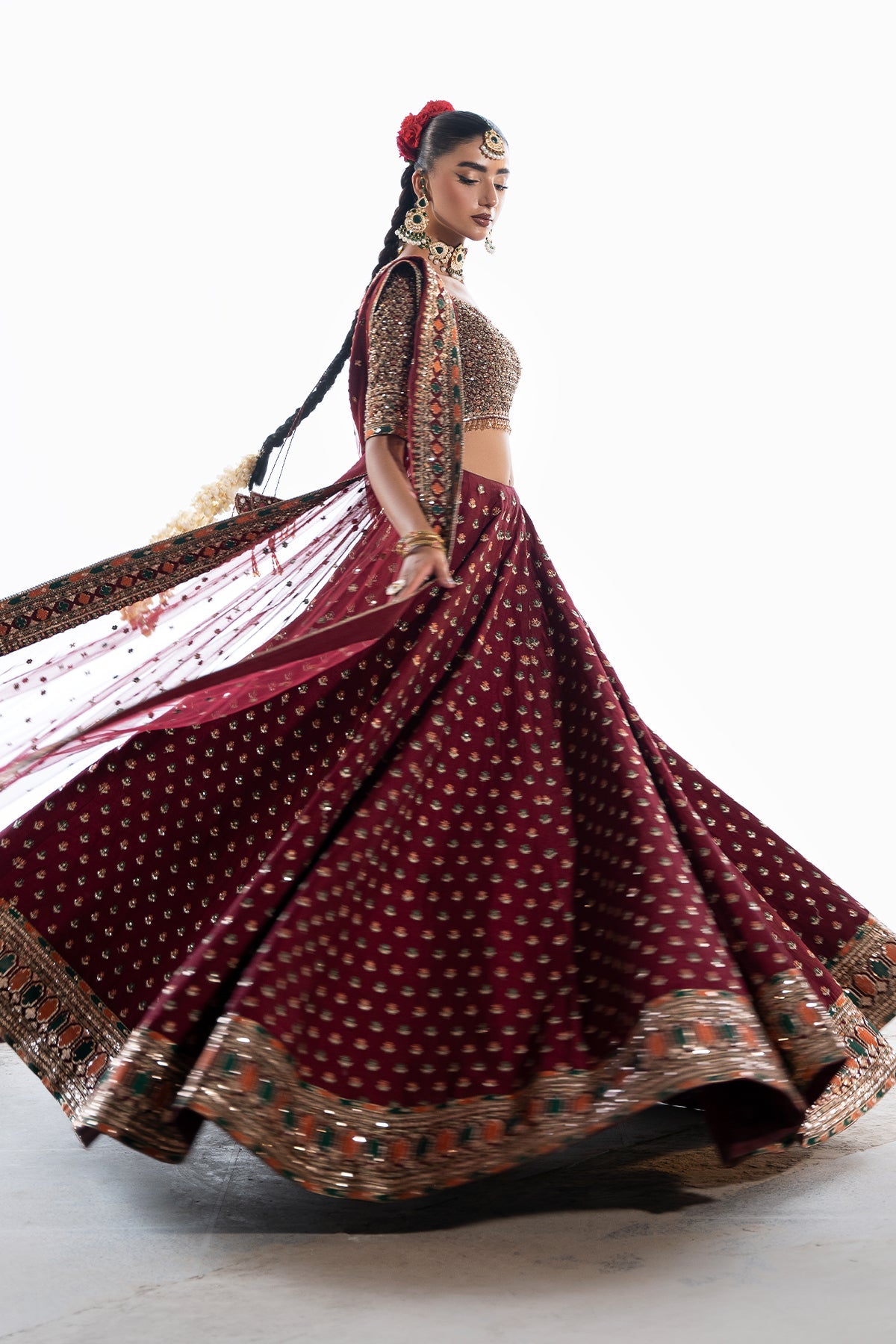 Mina Kashif | Virsa Wedding Formals | Saama - Wedding Dress - available at Maria Faisal in UK and USA.