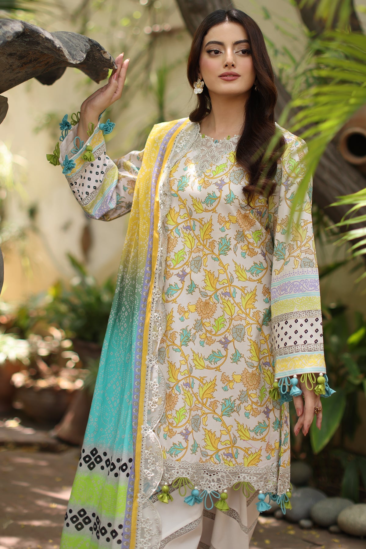 Charizma | Range Lawn | RN6-05 - Luxury Dress - available at Maria Faisal in UK and USA.