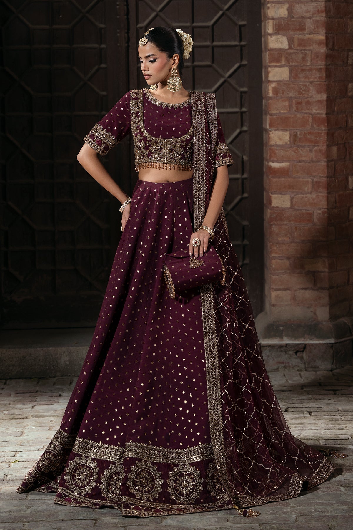 Mina Kashif | Virsa Wedding Formals | Mah Gul - Wedding Dress - available at Maria Faisal in UK and USA.
