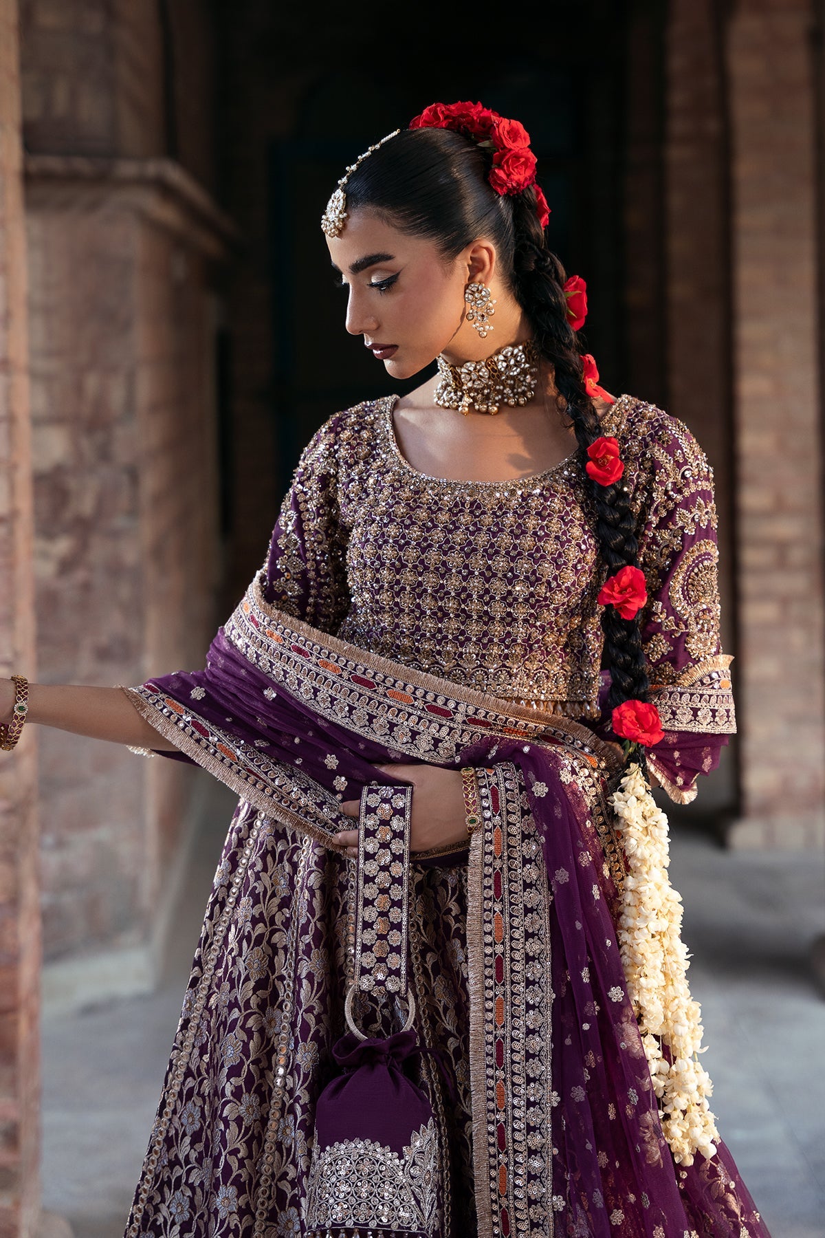 Mina Kashif | Virsa Wedding Formals | Meeram - Wedding Dress - available at Maria Faisal in UK and USA.