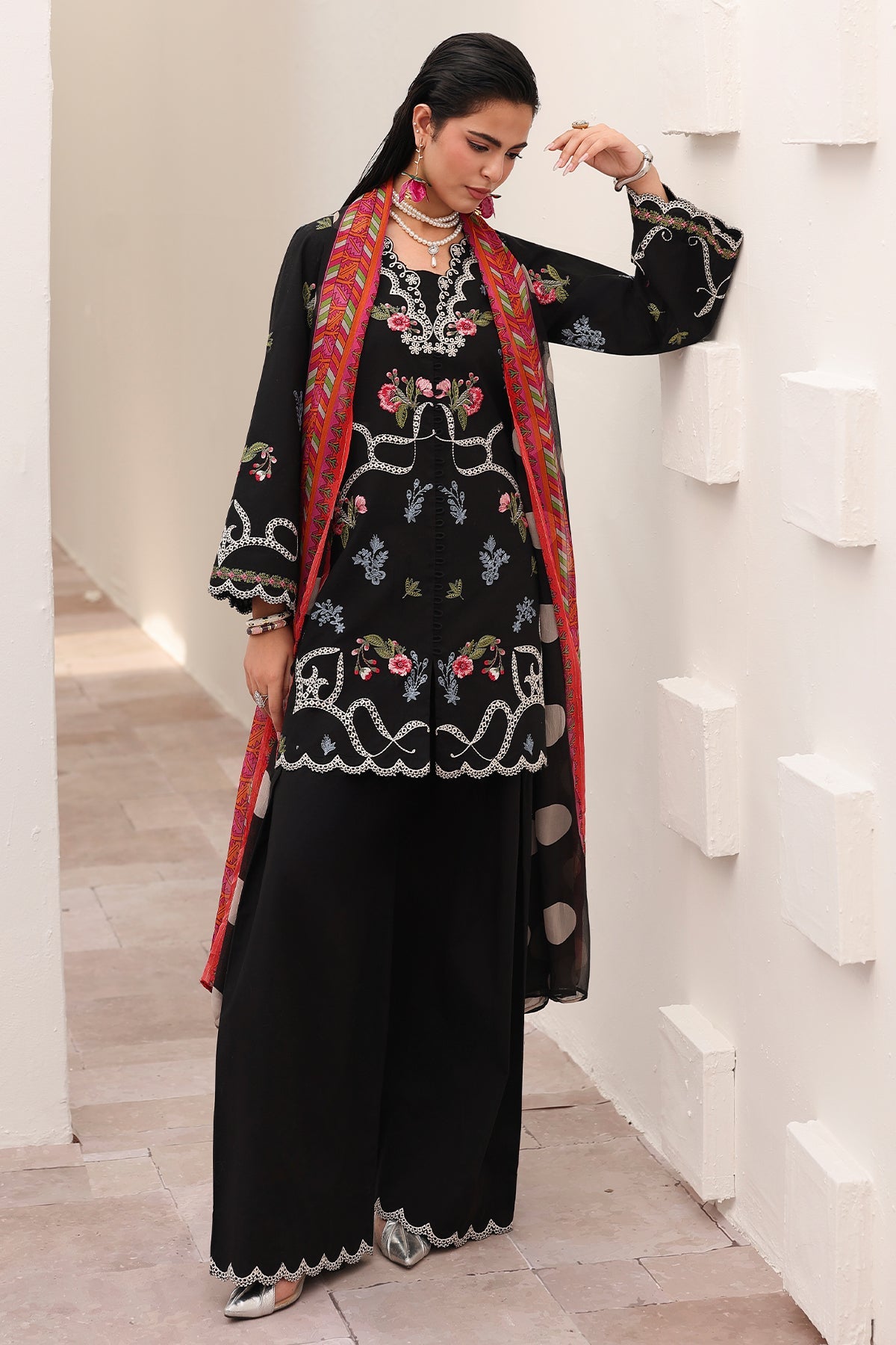 Charizma | Festive Edit | CNP-6-222 - Luxury Dress - available at Maria Faisal in UK and USA.