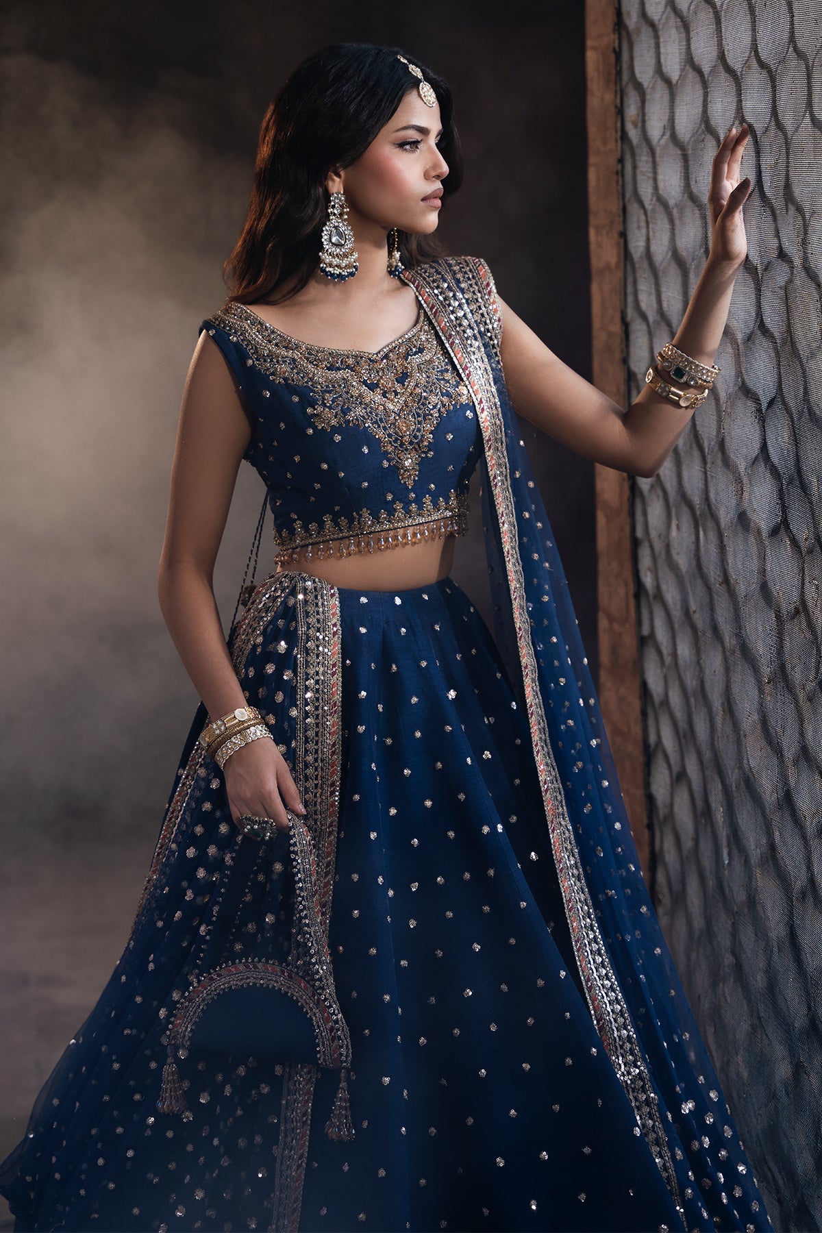 Mina Kashif | Virsa Wedding Formals | Naqsh - Wedding Dress - available at Maria Faisal in UK and USA.