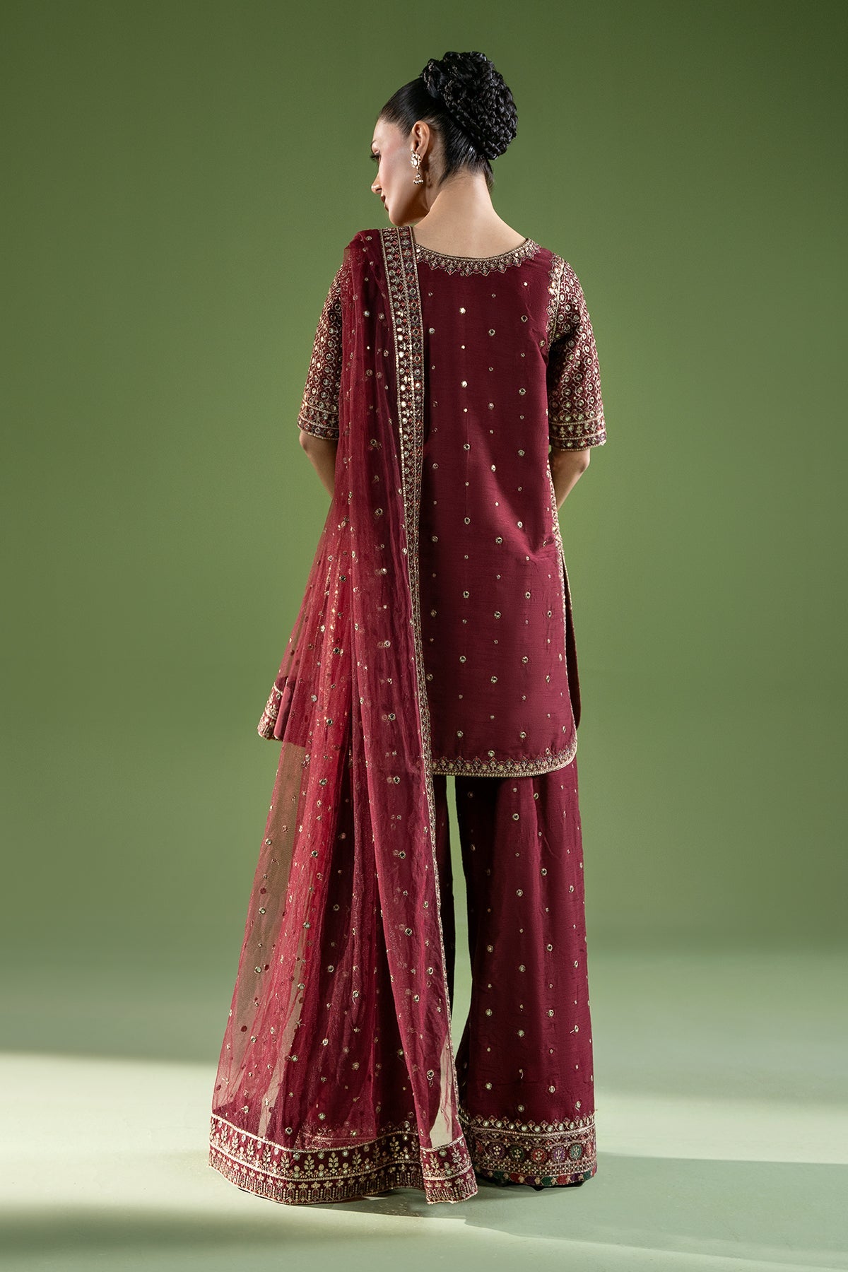Charizma | Festive Pret  | CMA-6-236 - Dress - available at Maria Faisal in UK and USA.