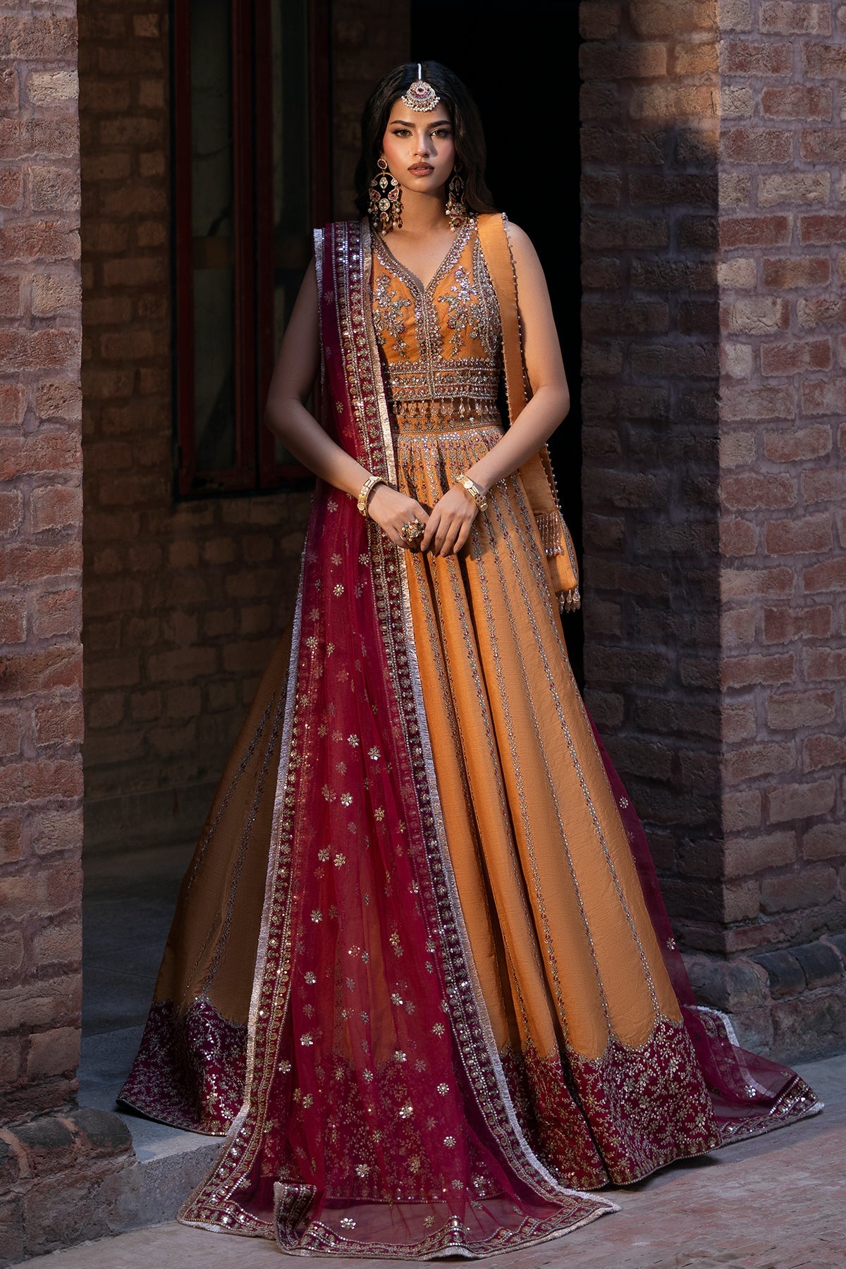 Mina Kashif | Virsa Wedding Formals | Momal - Wedding Dress - available at Maria Faisal in UK and USA.