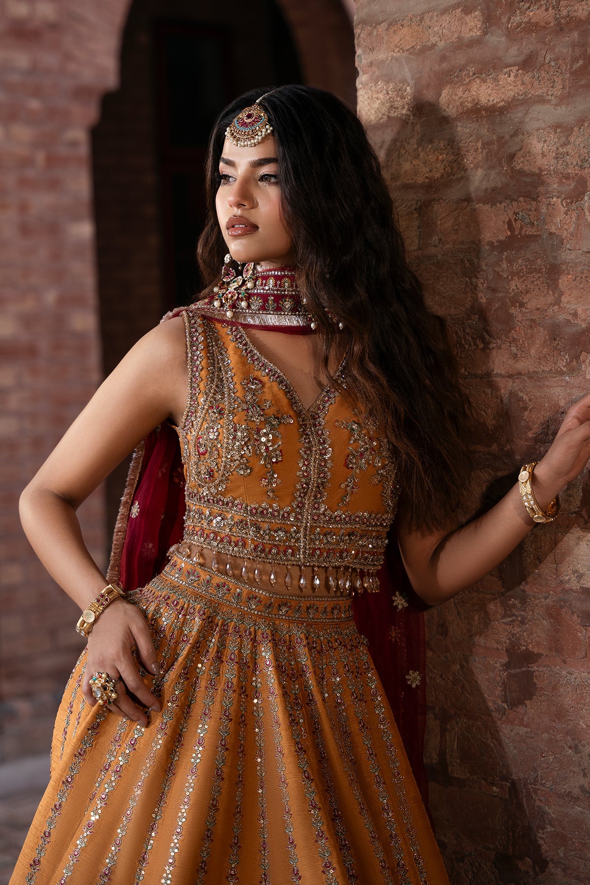 Mina Kashif | Virsa Wedding Formals | Momal - Wedding Dress - available at Maria Faisal in UK and USA.