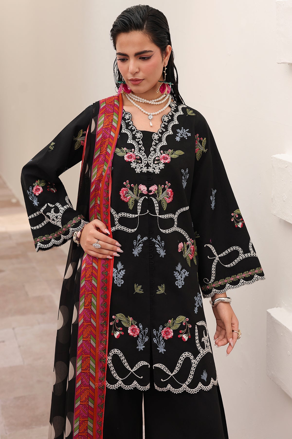 Charizma | Festive Edit | CNP-6-222 - Luxury Dress - available at Maria Faisal in UK and USA.