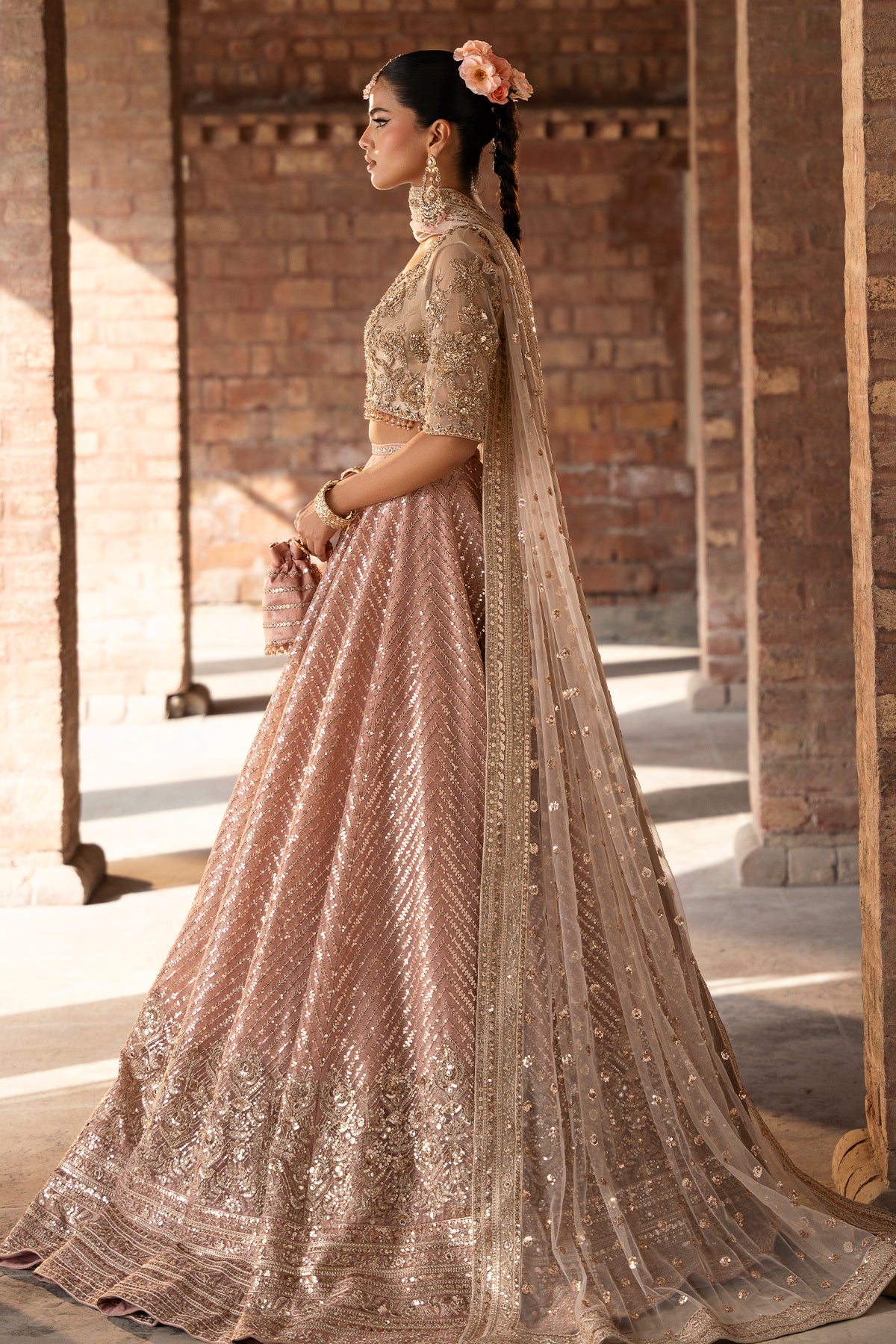 Mina Kashif | Virsa Wedding Formals | Zira - Wedding Dress - available at Maria Faisal in UK and USA.