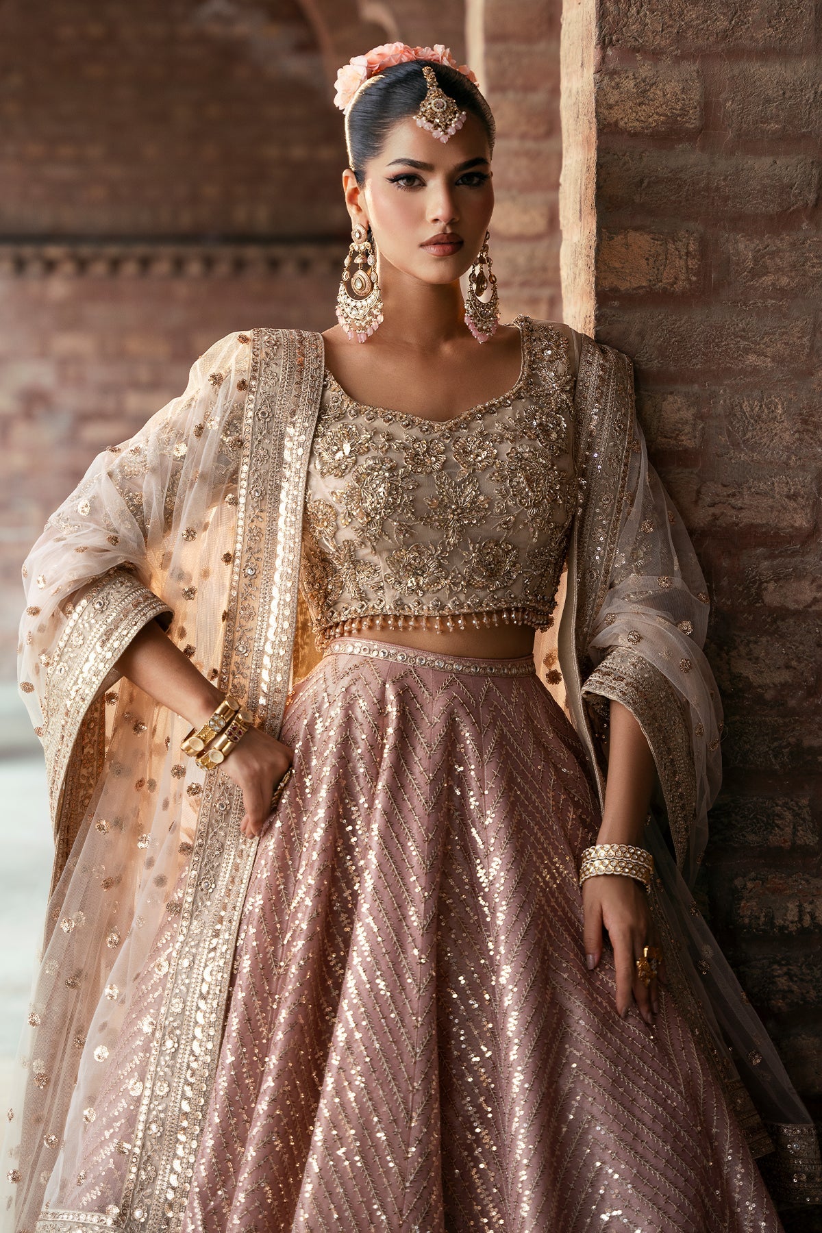 Mina Kashif | Virsa Wedding Formals | Zira - Wedding Dress - available at Maria Faisal in UK and USA.
