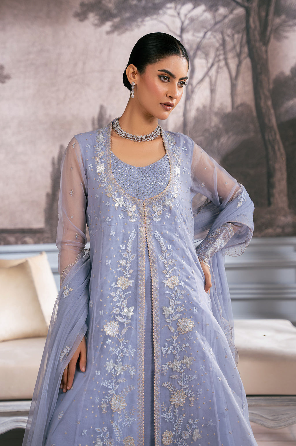 Zeen | Azalea Collection | WOM24110 - Ladies Clothes - Maria Faisal