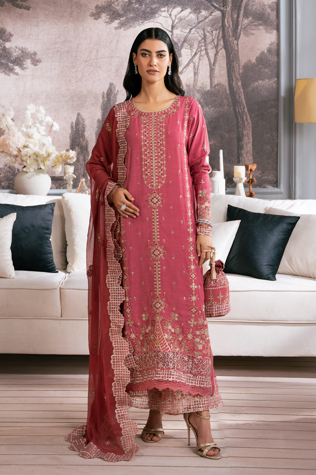 Zeen | Azalea Collection | WOM34111 - Ladies Clothes - Maria Faisal