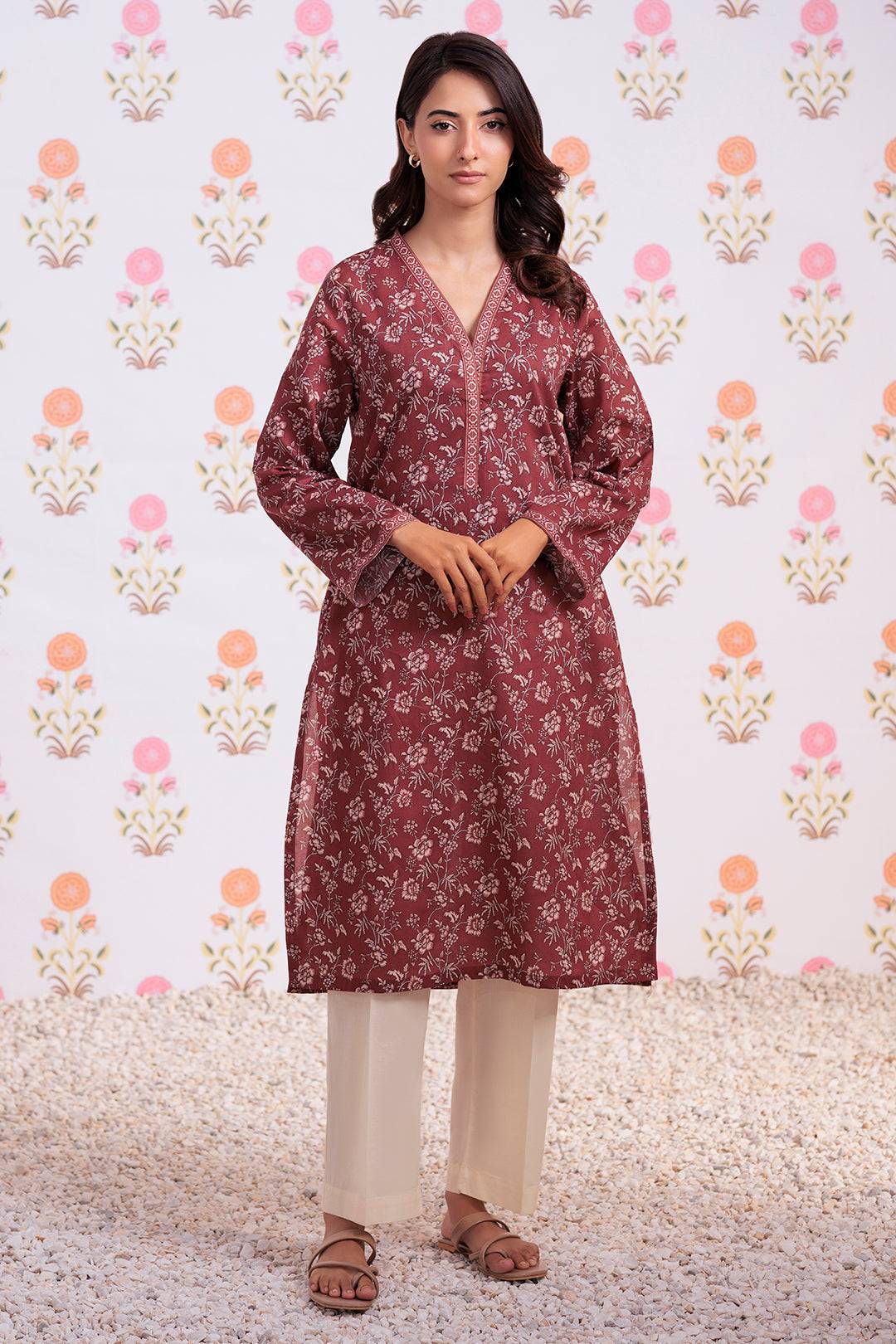 Zellbury | Winter Pret | Kurta - 3246 by Maria Faisal - Registered Vendor of : Zellbury Women - type : Essential Pret - 100% original wedding dresses