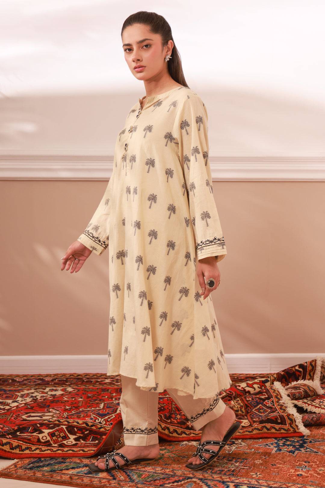 Zellbury | Summer Pret | Embroidered Kurta Trouser - 3321 by Maria Faisal - Registered Vendor of : Zellbury Women - type : Signature Pret - 100% original wedding dresses