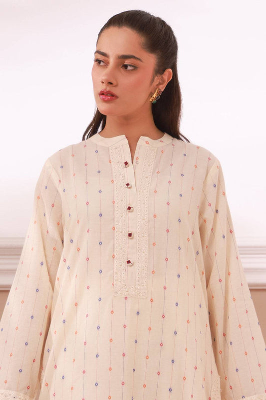 Zellbury | Summer Pret | Embroidered Kurta Trouser - 3323 by Maria Faisal - Registered Vendor of : Zellbury Women - type : Signature Pret - 100% original wedding dresses