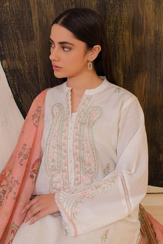 Zellbury | Summer Pret | Embroidered Kurta Dupatta - 3330 by Maria Faisal - Registered Vendor of : Zellbury Women - type : Essential Pret - 100% original wedding dresses