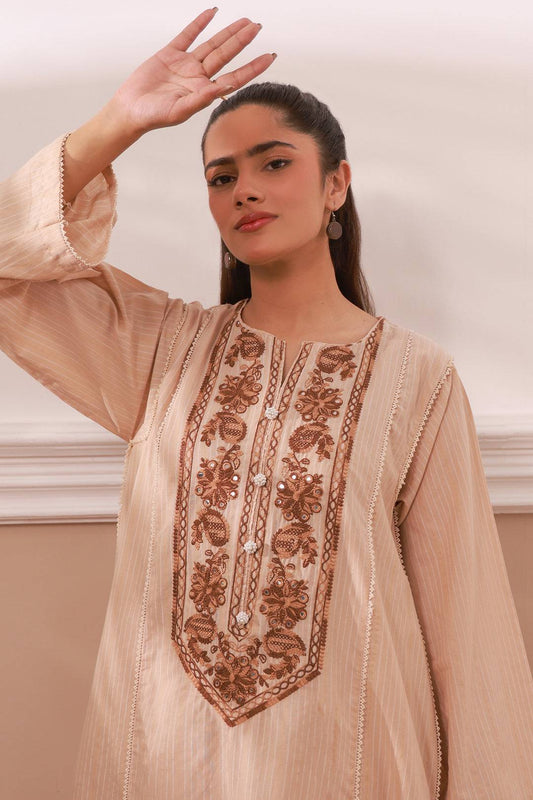 Zellbury | Summer Pret | Embroidered Kurta - 1866 by Maria Faisal - Registered Vendor of : Zellbury Women - type : Signature Pret - 100% original wedding dresses