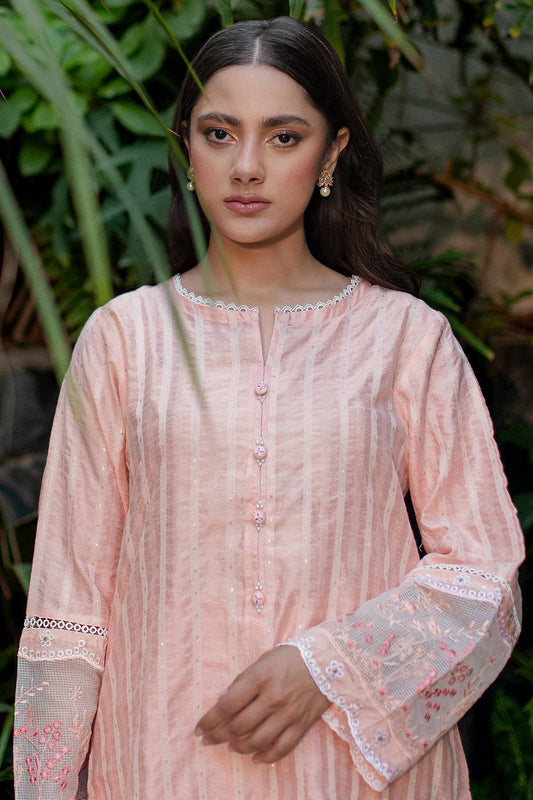 Zellbury | Summer Pret | Embroidered Kurta Dupatta Trouser - 2001 by Maria Faisal - Registered Vendor of : Zellbury Women - type : Signature Pret - 100% original wedding dresses