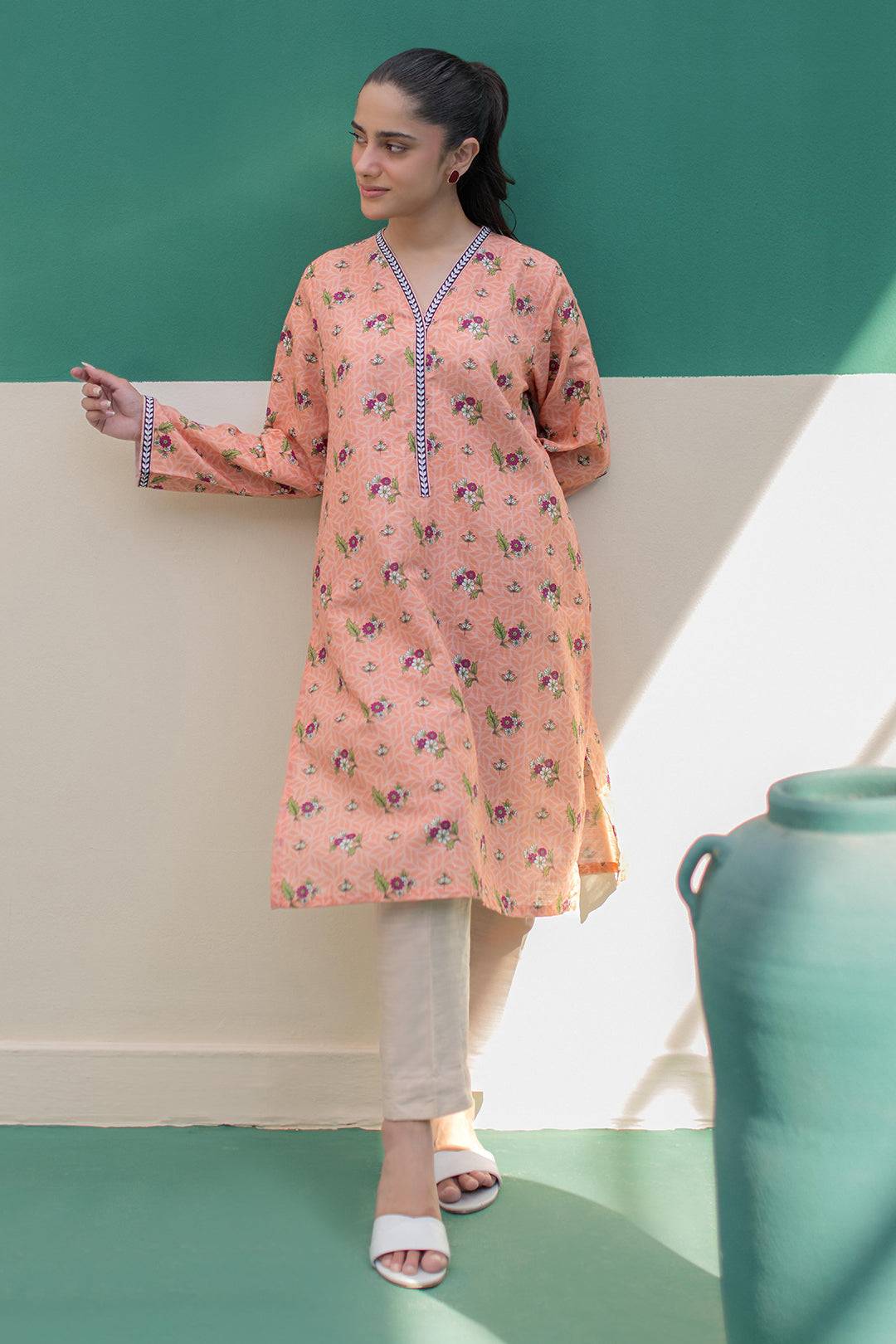 Zellbury | Winter Pret | Kurta - 3046 by Maria Faisal - Registered Vendor of : Zellbury Women - type : Essential Pret - 100% original wedding dresses