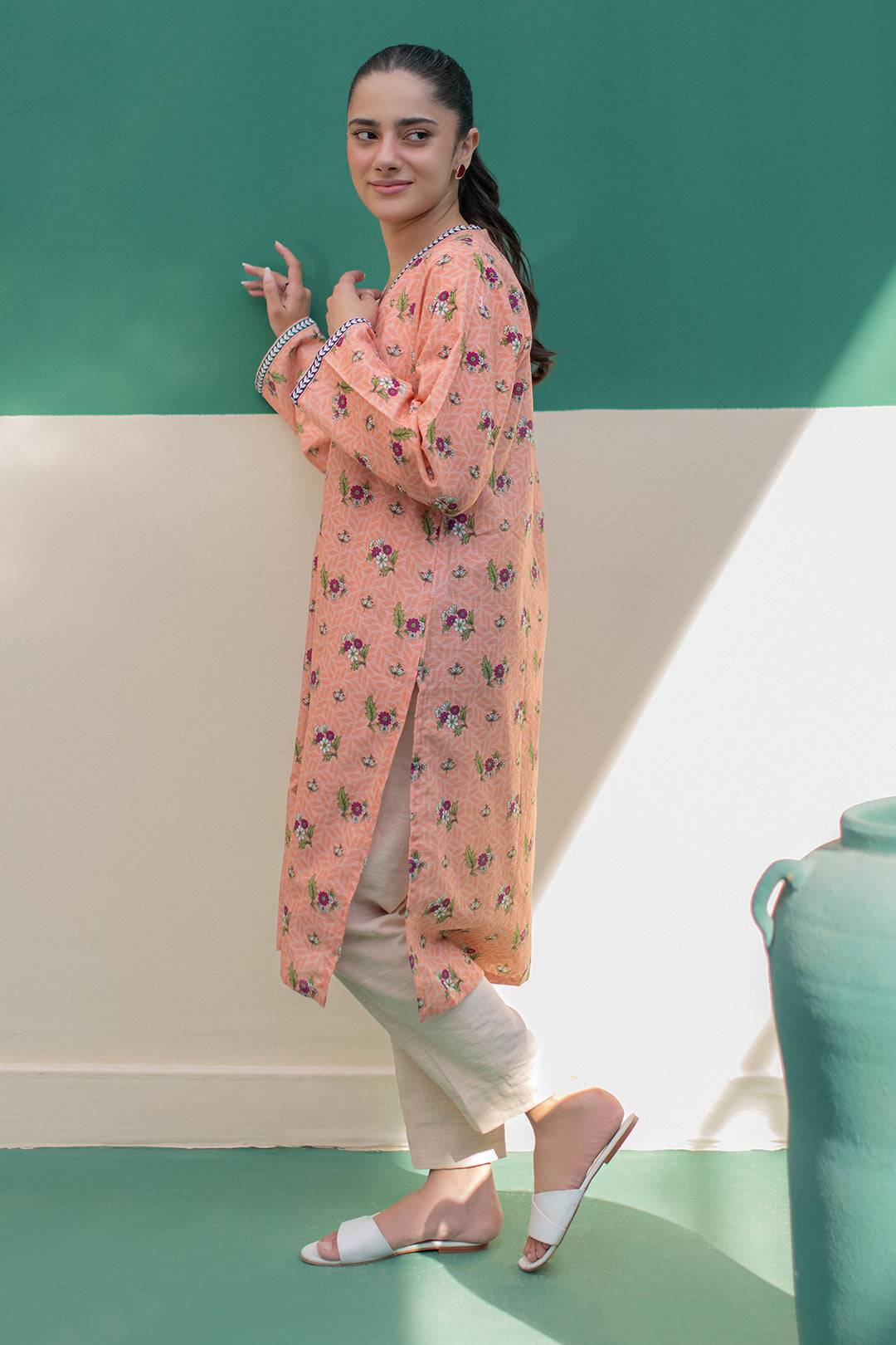 Zellbury | Winter Pret | Kurta - 3046 by Maria Faisal - Registered Vendor of : Zellbury Women - type : Essential Pret - 100% original wedding dresses