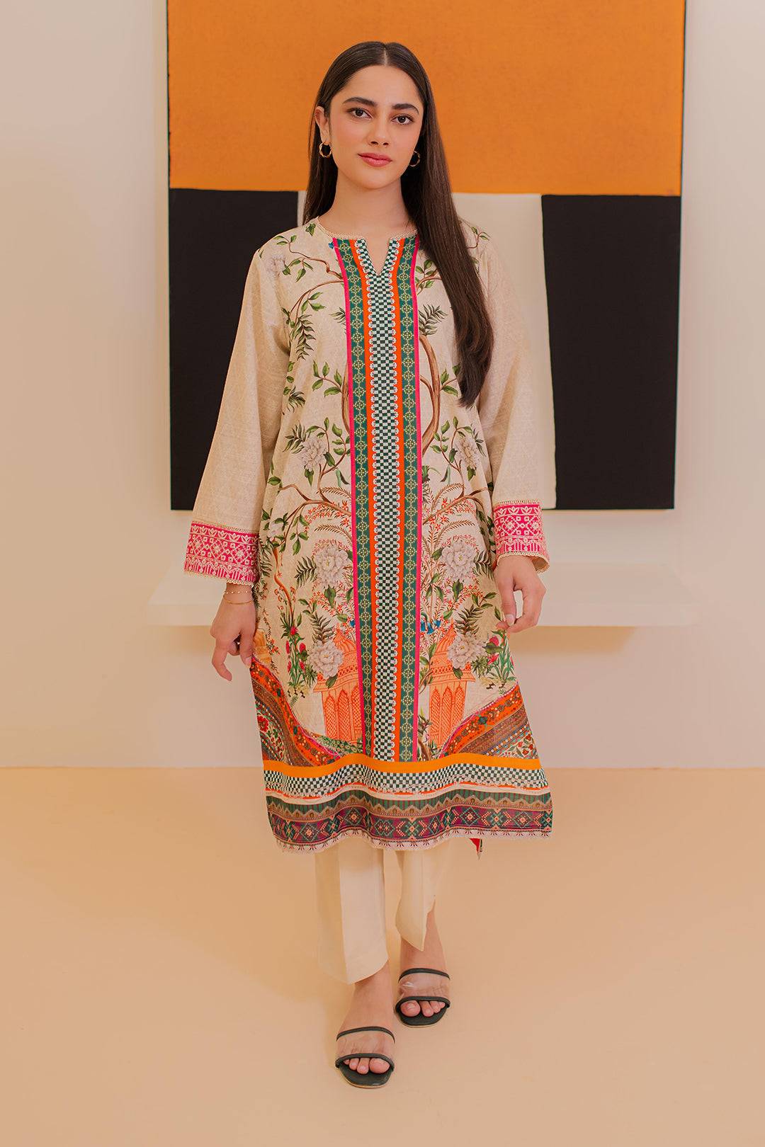 Zellbury | Winter Pret | Embroidered Kurta - 3052 by Maria Faisal - Registered Vendor of : Zellbury Women - type : Essential Pret - 100% original wedding dresses