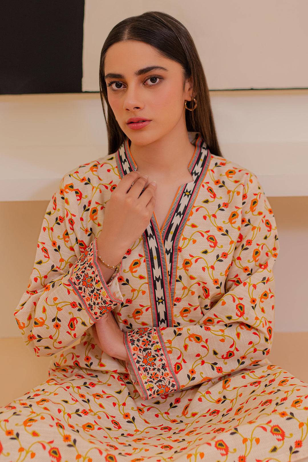 Zellbury | Winter Pret | Kurta - 3078 by Maria Faisal - Registered Vendor of : Zellbury Women - type : Essential Pret - 100% original wedding dresses