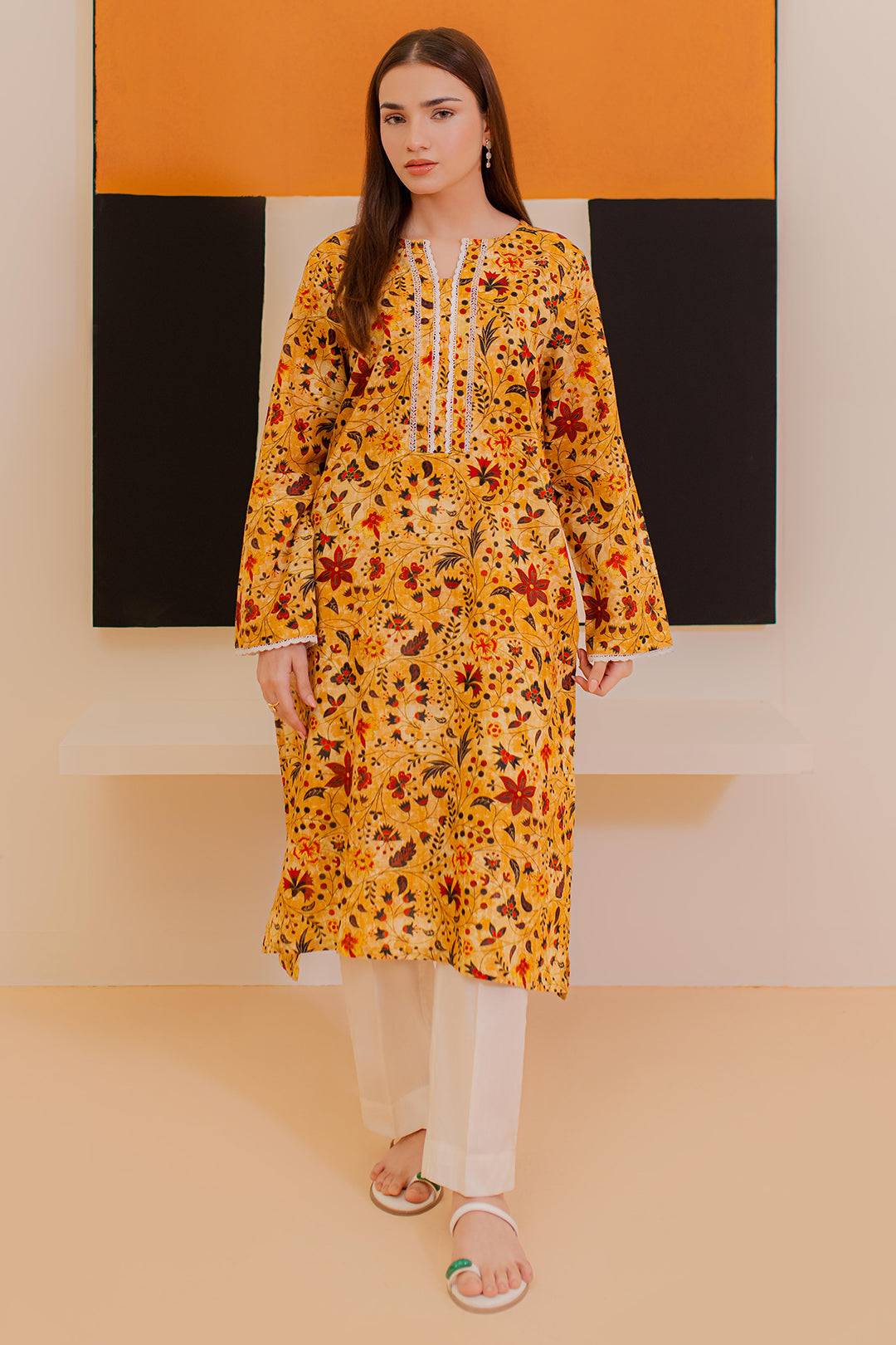 Zellbury | Winter Pret | Kurta - 3079 by Maria Faisal - Registered Vendor of : Zellbury Women - type : Essential Pret - 100% original wedding dresses