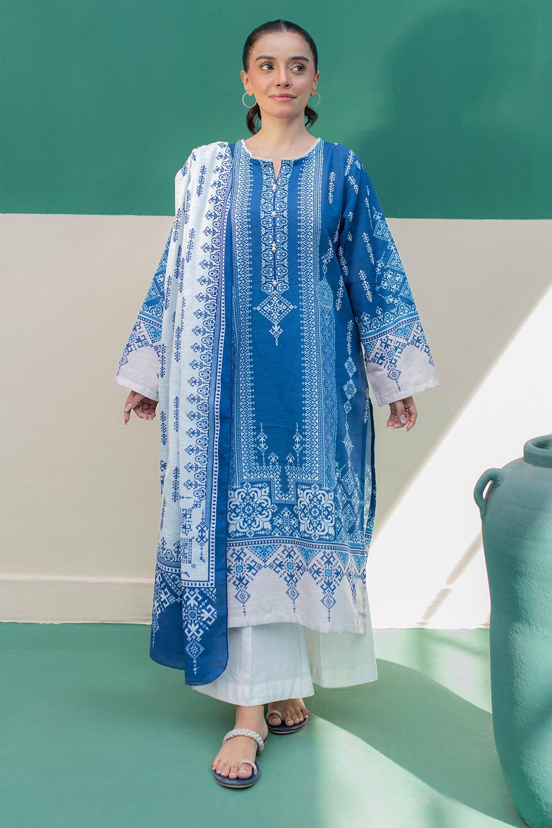 Zellbury | Winter Pret | Kurta Dupatta - 2980 by Maria Faisal - Registered Vendor of : Zellbury Women - type : Essential Pret - 100% original wedding dresses