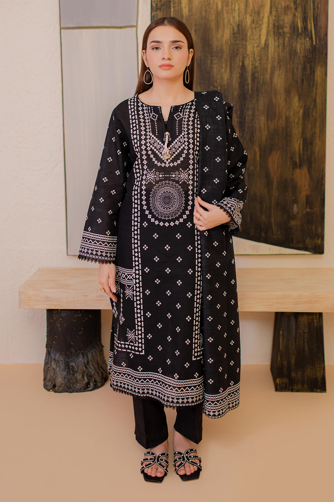 Zellbury | Winter Pret | Kurta Dupatta - 2981 by Maria Faisal - Registered Vendor of : Zellbury Women - type : Essential Pret - 100% original wedding dresses