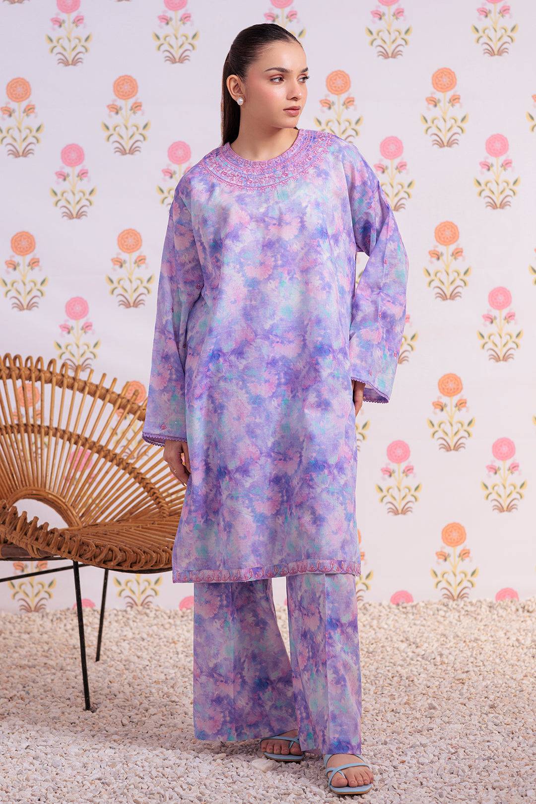 Zellbury | Summer Pret | Embroidered Kurta Trouser - 3000 by Maria Faisal - Registered Vendor of : Zellbury Women - type : Essential Pret - 100% original wedding dresses