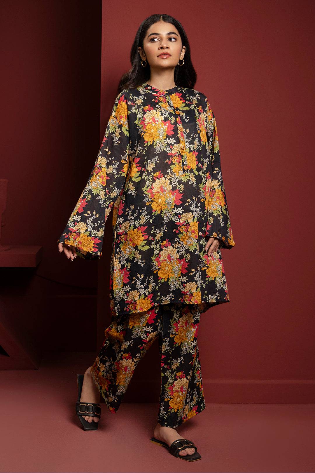 Zellbury | Winter Pret | Kurta Trouser - 3034 by Maria Faisal - Registered Vendor of : Zellbury Women - type : Essential Pret - 100% original wedding dresses
