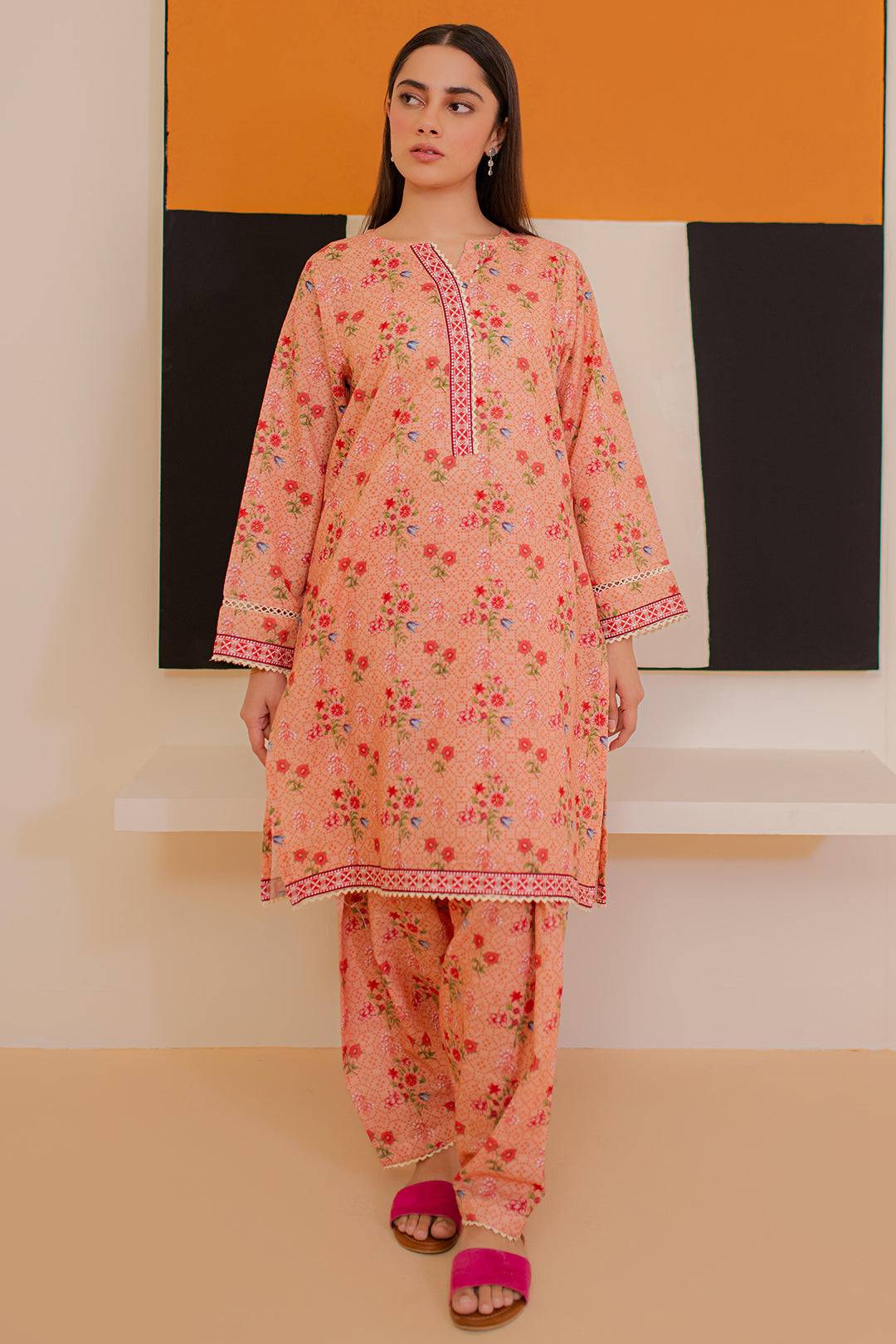 Zellbury | Winter Pret | Kurta Trouser - 3166 by Maria Faisal - Registered Vendor of : Zellbury Women - type : Essential Pret - 100% original wedding dresses