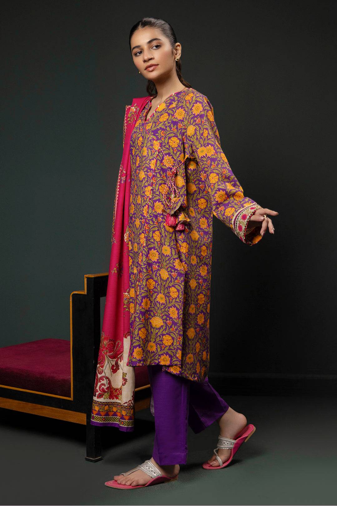 Zellbury | Winter Pret | Kurta Dupatta Trouser - 3006 by Maria Faisal - Registered Vendor of : Zellbury Women - type : Essential Pret - 100% original wedding dresses