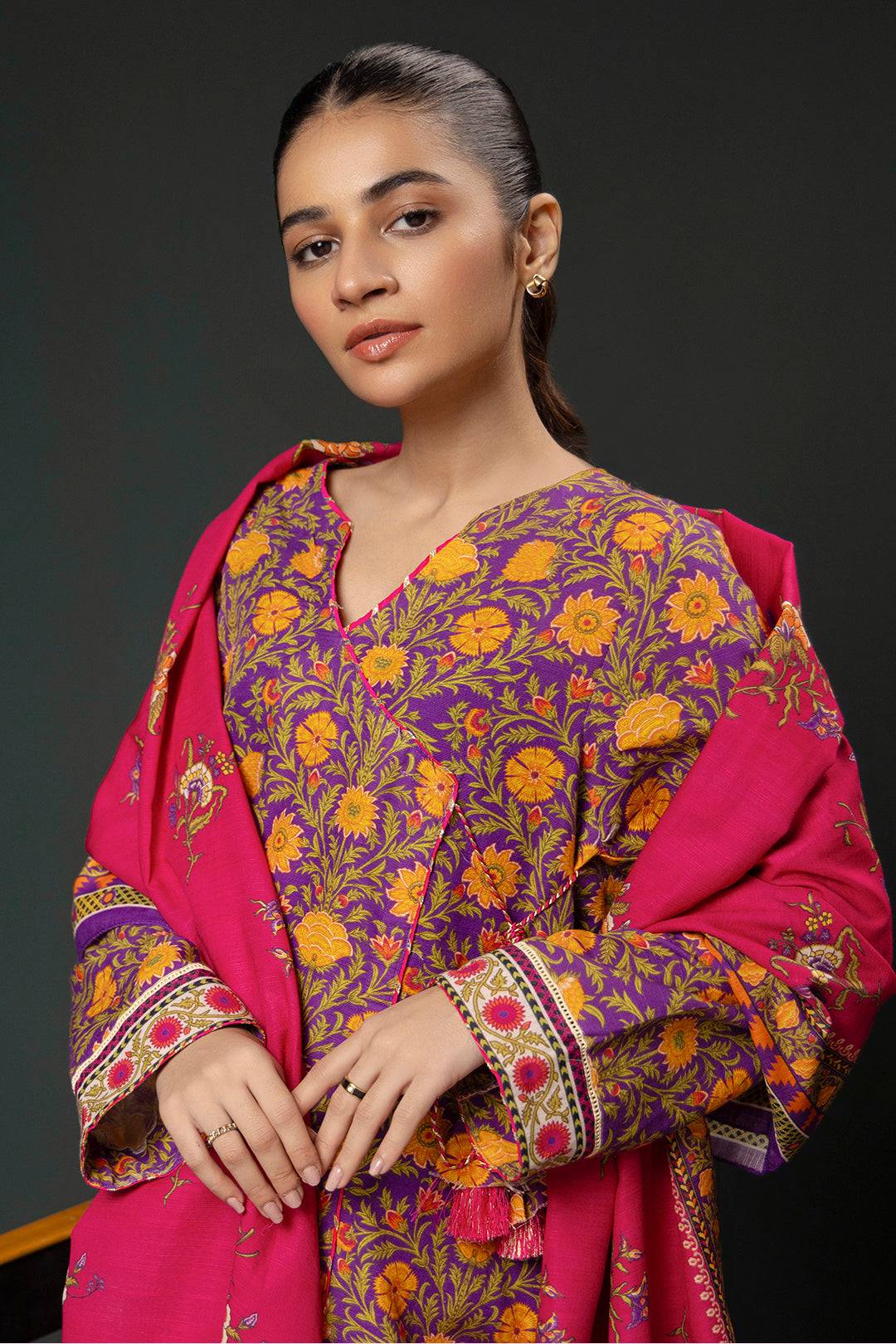 Zellbury | Winter Pret | Kurta Dupatta Trouser - 3006 by Maria Faisal - Registered Vendor of : Zellbury Women - type : Essential Pret - 100% original wedding dresses
