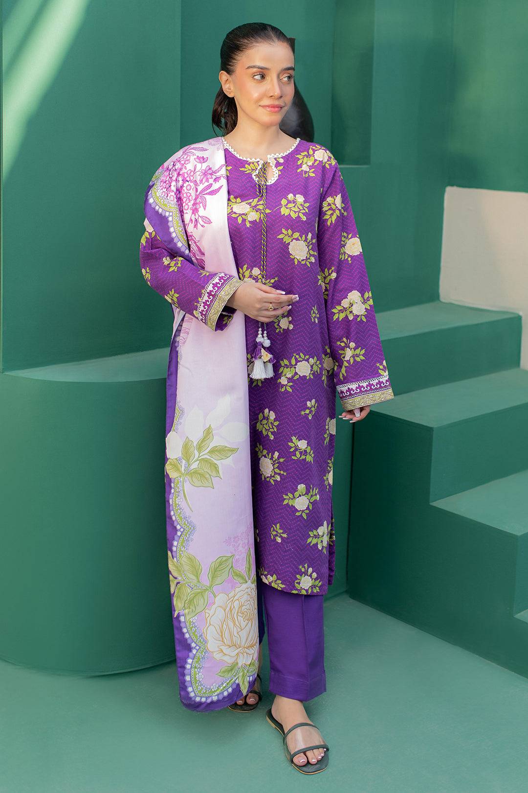 Zellbury | Winter Pret | Kurta Shawl Trouser - 3010 by Maria Faisal - Registered Vendor of : Zellbury Women - type : Essential Pret - 100% original wedding dresses