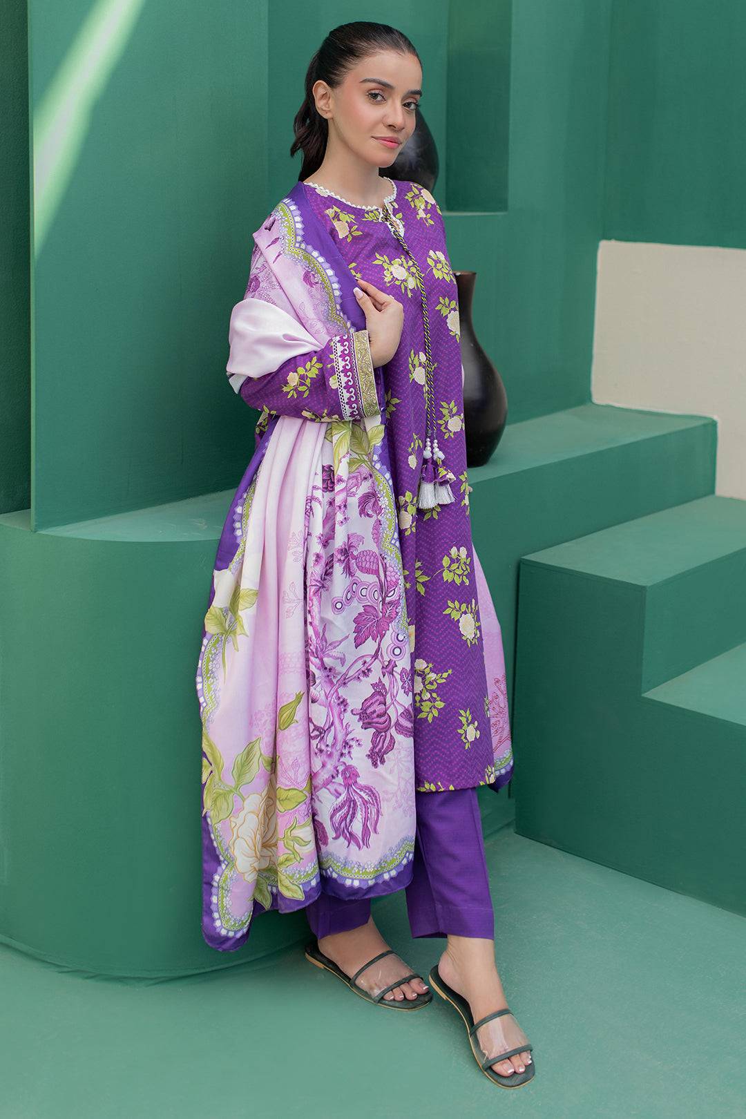 Zellbury | Winter Pret | Kurta Shawl Trouser - 3010 by Maria Faisal - Registered Vendor of : Zellbury Women - type : Essential Pret - 100% original wedding dresses