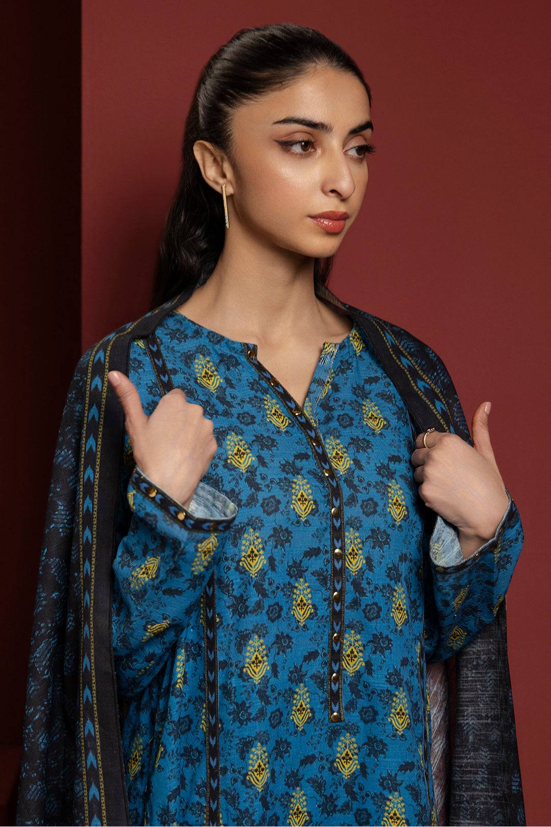Zellbury | Winter Pret | Kurta Dupatta Trouser - 3115 by Maria Faisal - Registered Vendor of : Zellbury Women - type : Essential Pret - 100% original wedding dresses