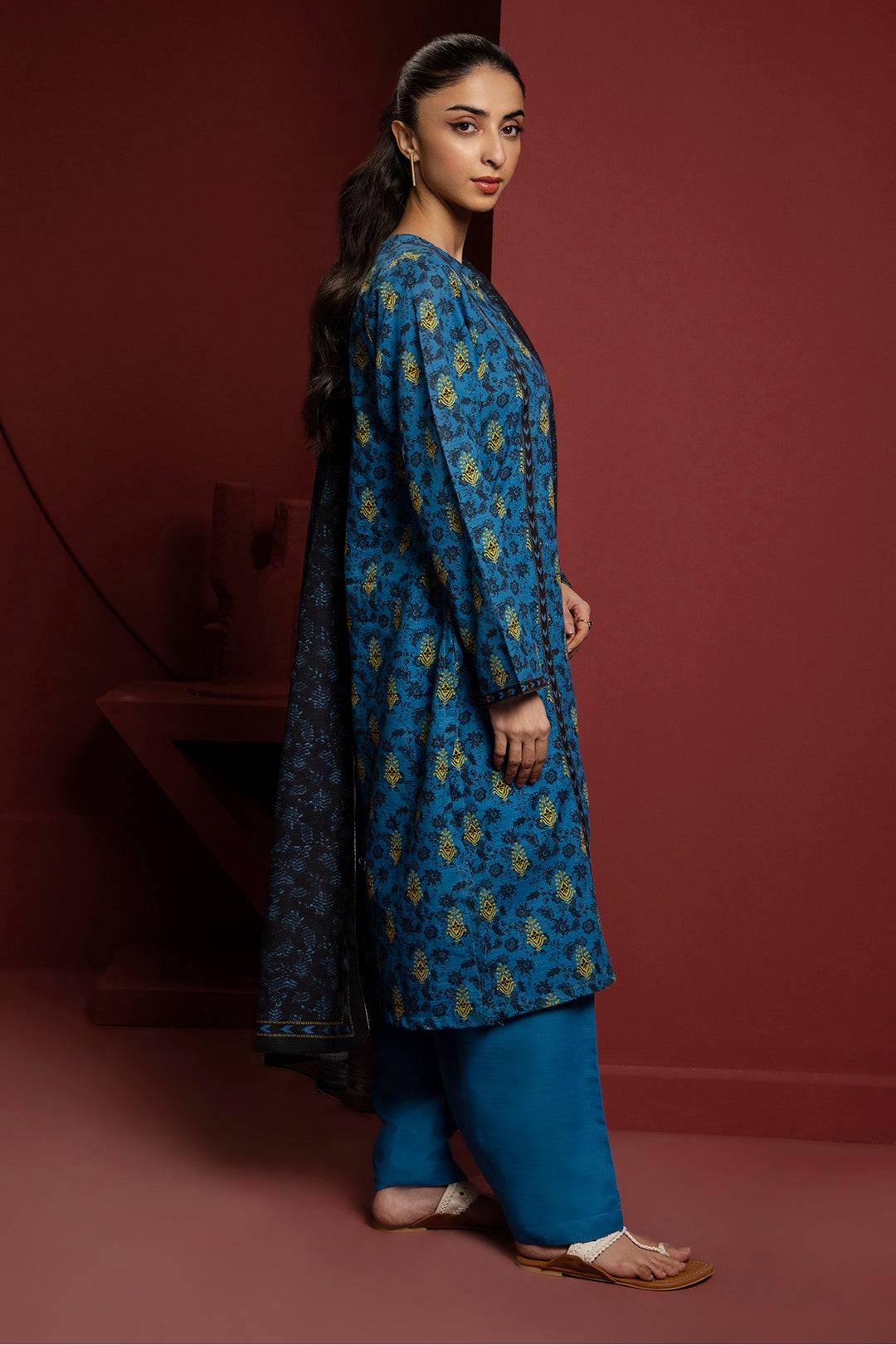 Zellbury | Winter Pret | Kurta Dupatta Trouser - 3115 by Maria Faisal - Registered Vendor of : Zellbury Women - type : Essential Pret - 100% original wedding dresses