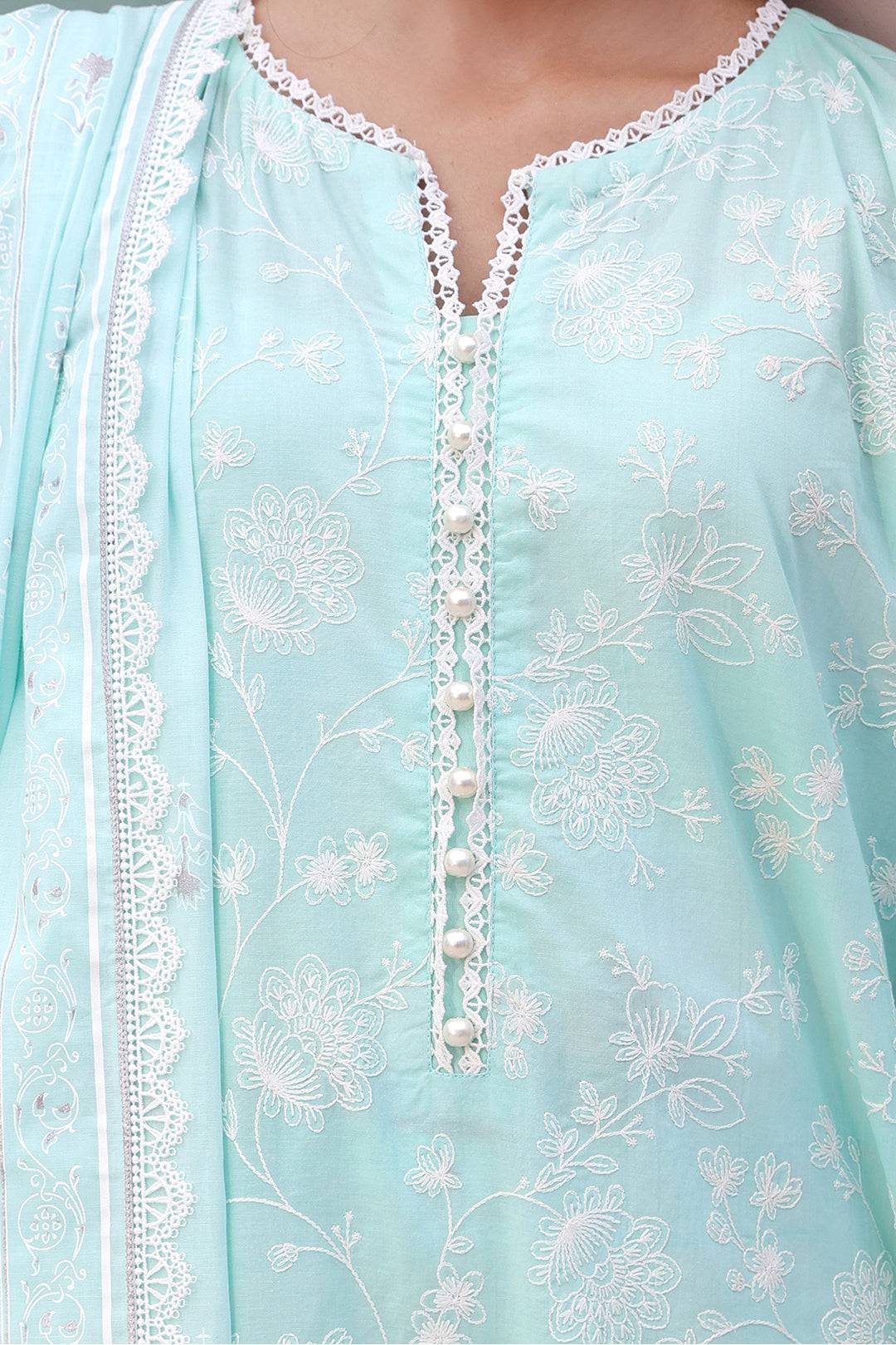 Zellbury | Unstitched 3 Piece Cambric | Embroidered Shirt Shalwar Dupatta - 0073 by Maria Faisal - Registered Vendor of : Zellbury Women - type : Essential Unstitched - 100% original wedding dresses