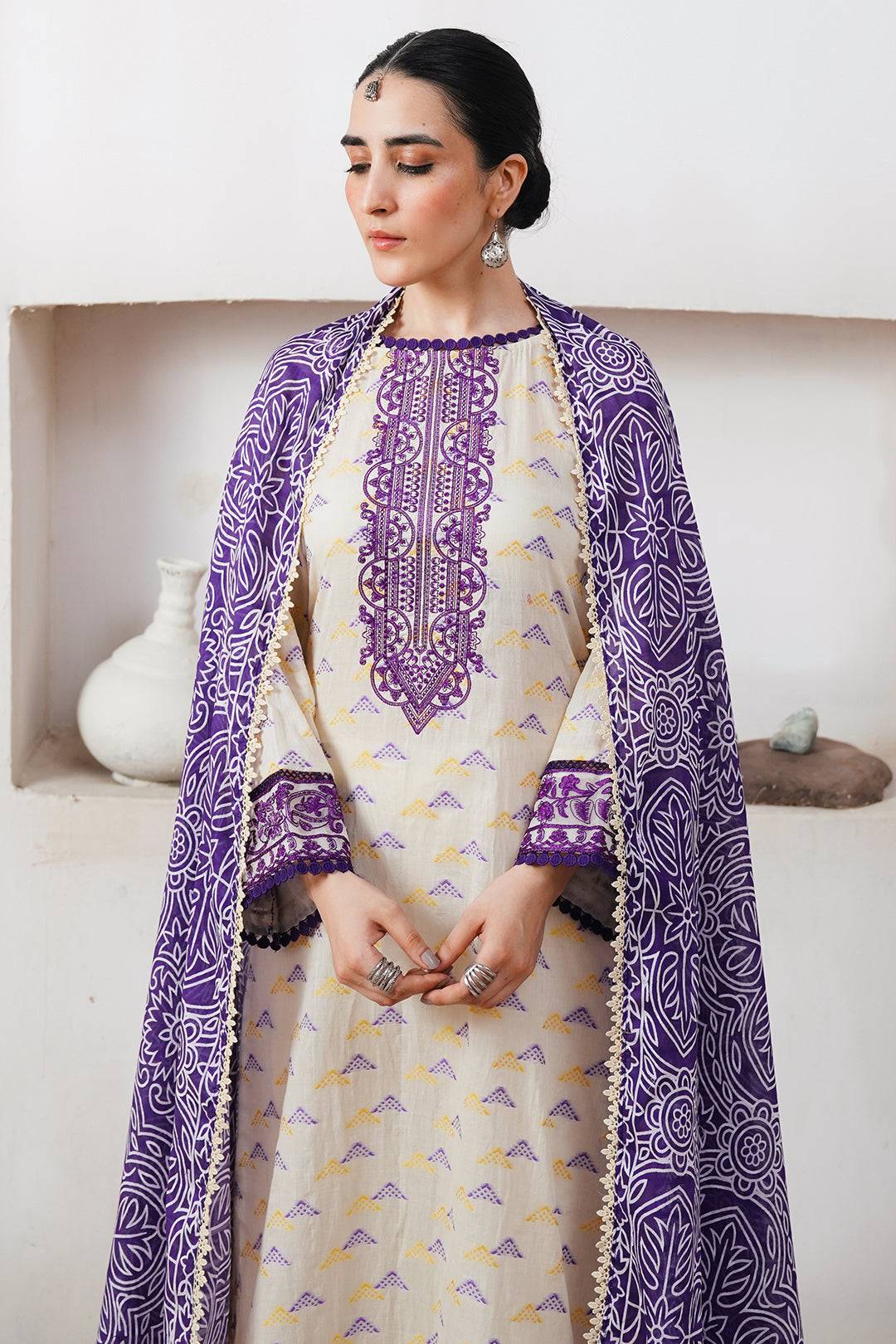 Zellbury | Unstitched 3 Piece Jacquard | Embroidered Shirt Shalwar Dupatta - 0086 by Maria Faisal - Registered Vendor of : Zellbury Women - type : Signature Unstitched - 100% original wedding dresses