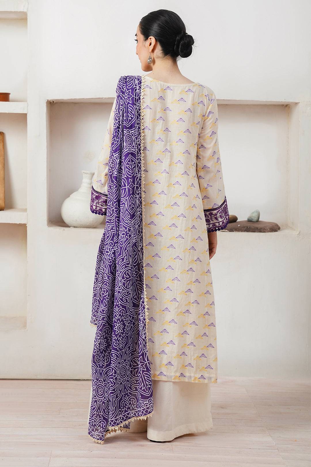 Zellbury | Unstitched 3 Piece Jacquard | Embroidered Shirt Shalwar Dupatta - 0086 by Maria Faisal - Registered Vendor of : Zellbury Women - type : Signature Unstitched - 100% original wedding dresses