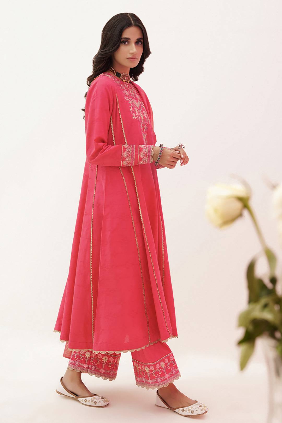 Zellbury | Unstitched 3 Piece Lawn | Embroidered Shirt Shalwar Dupatta - 0351 by Maria Faisal - Registered Vendor of : Zellbury Women - type : Luxury Unstitch - 100% original wedding dresses