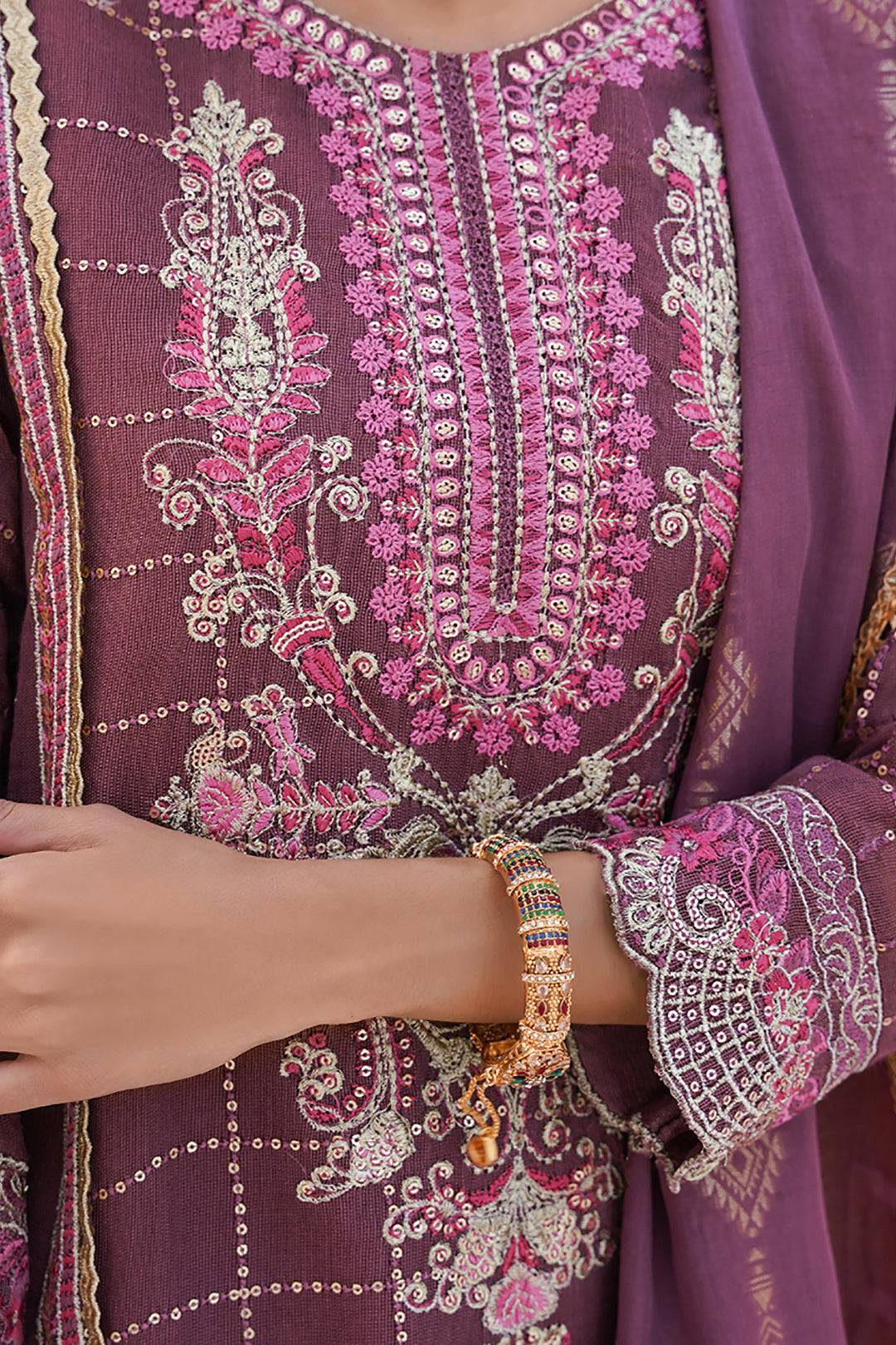 Zellbury | Unstitched 3 Piece Khaddi | Embroidered Shirt Shalwar Dupatta - 0356 by Maria Faisal - Registered Vendor of : Zellbury Women - type : Luxury Unstitch - 100% original wedding dresses