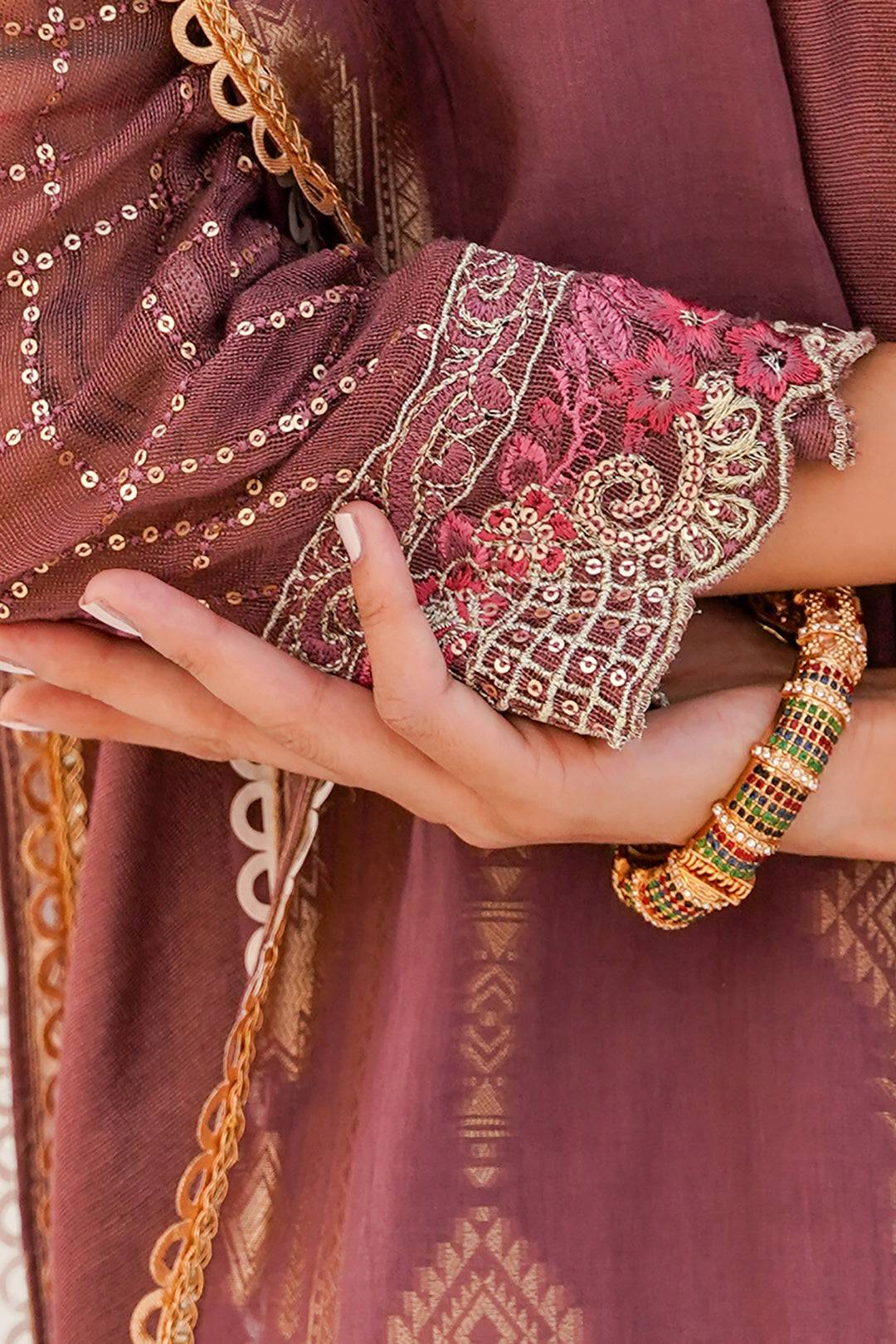 Zellbury | Unstitched 3 Piece Khaddi | Embroidered Shirt Shalwar Dupatta - 0356 by Maria Faisal - Registered Vendor of : Zellbury Women - type : Luxury Unstitch - 100% original wedding dresses